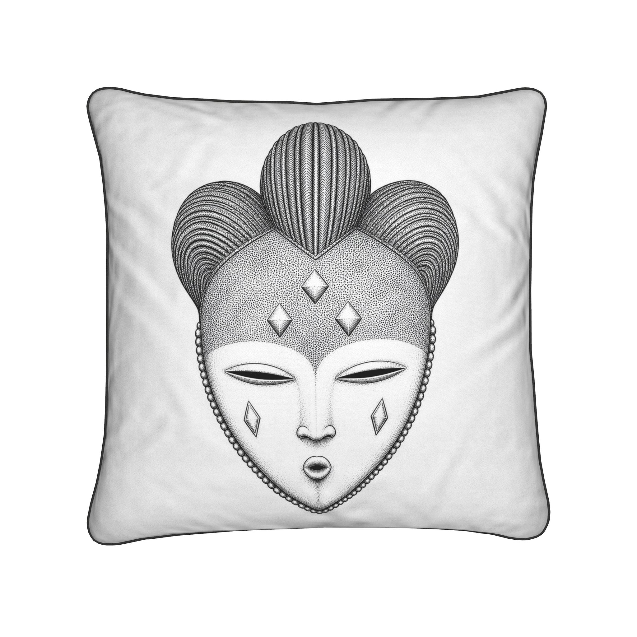 Punu Okuyi Mask Cushion — African Art Collection