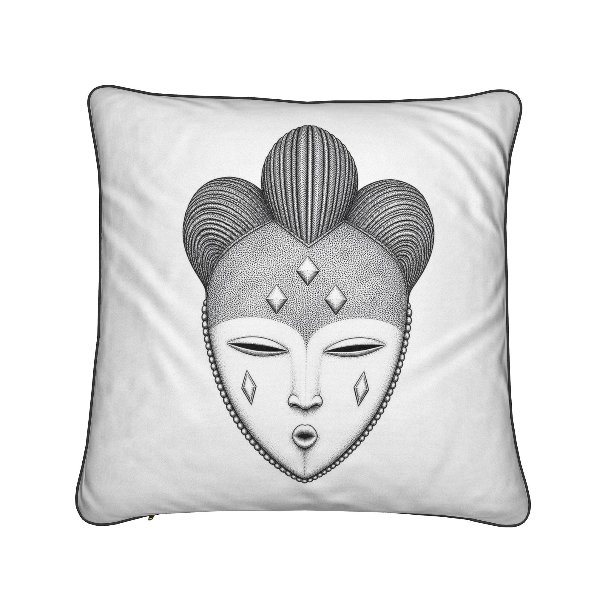 Punu Okuyi Mask Cushion — African Art Collection
