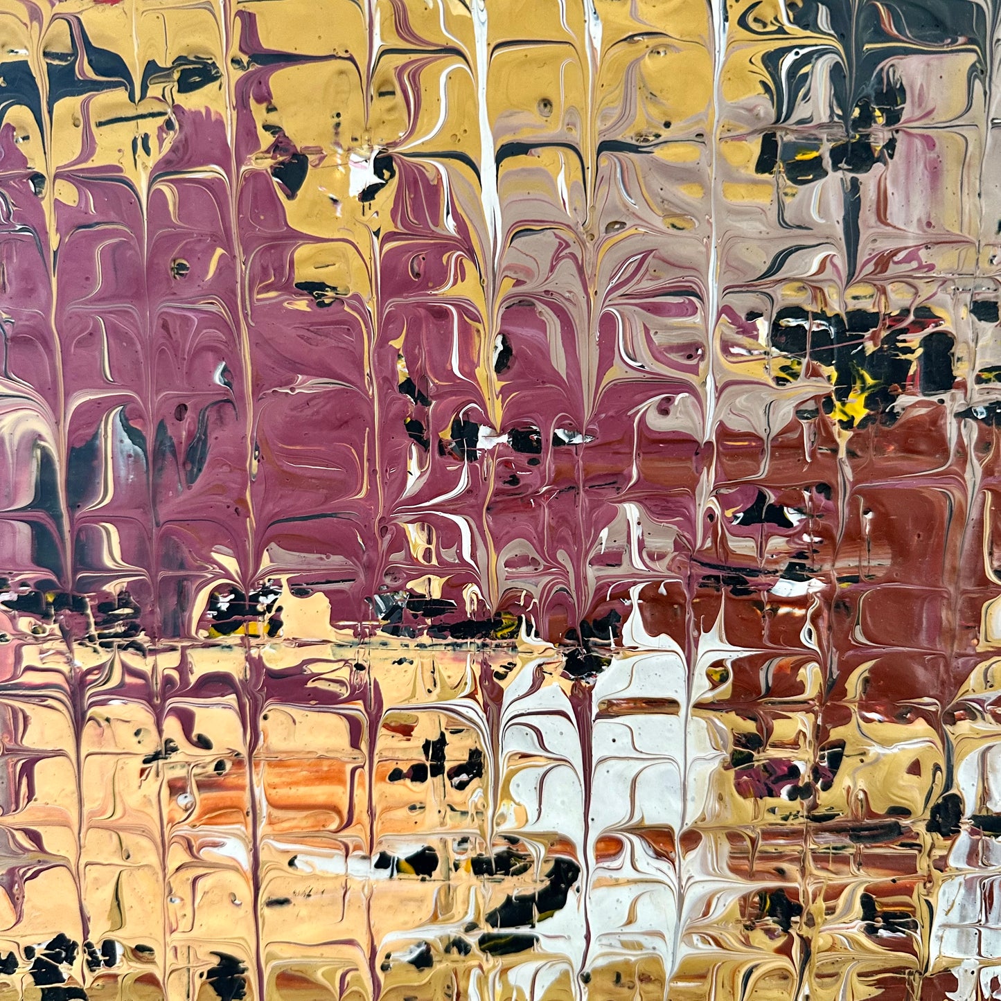 "Layers Of Good Fortune 2" Textured Abstract Series by Toyin Omolowo