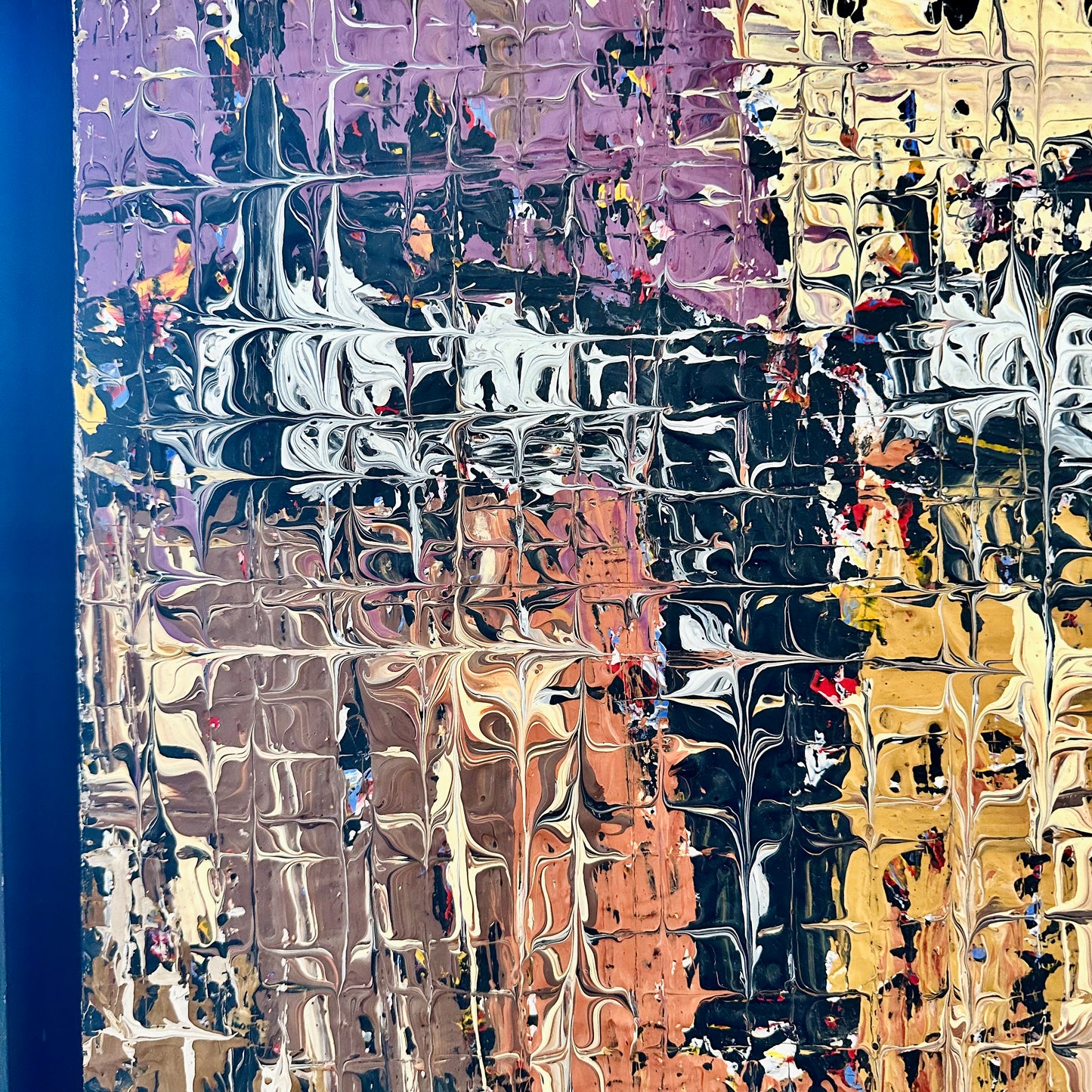 "Layers Of Good Fortune" Textured Abstract Series by Toyin Omolowo.