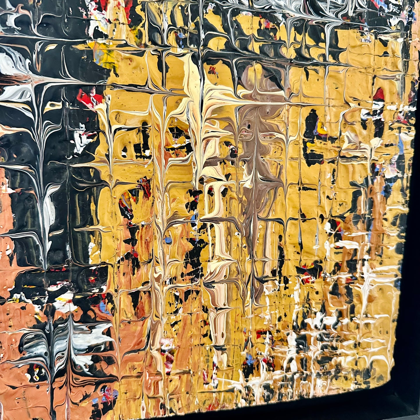 "Layers Of Good Fortune" Textured Abstract Series by Toyin Omolowo.