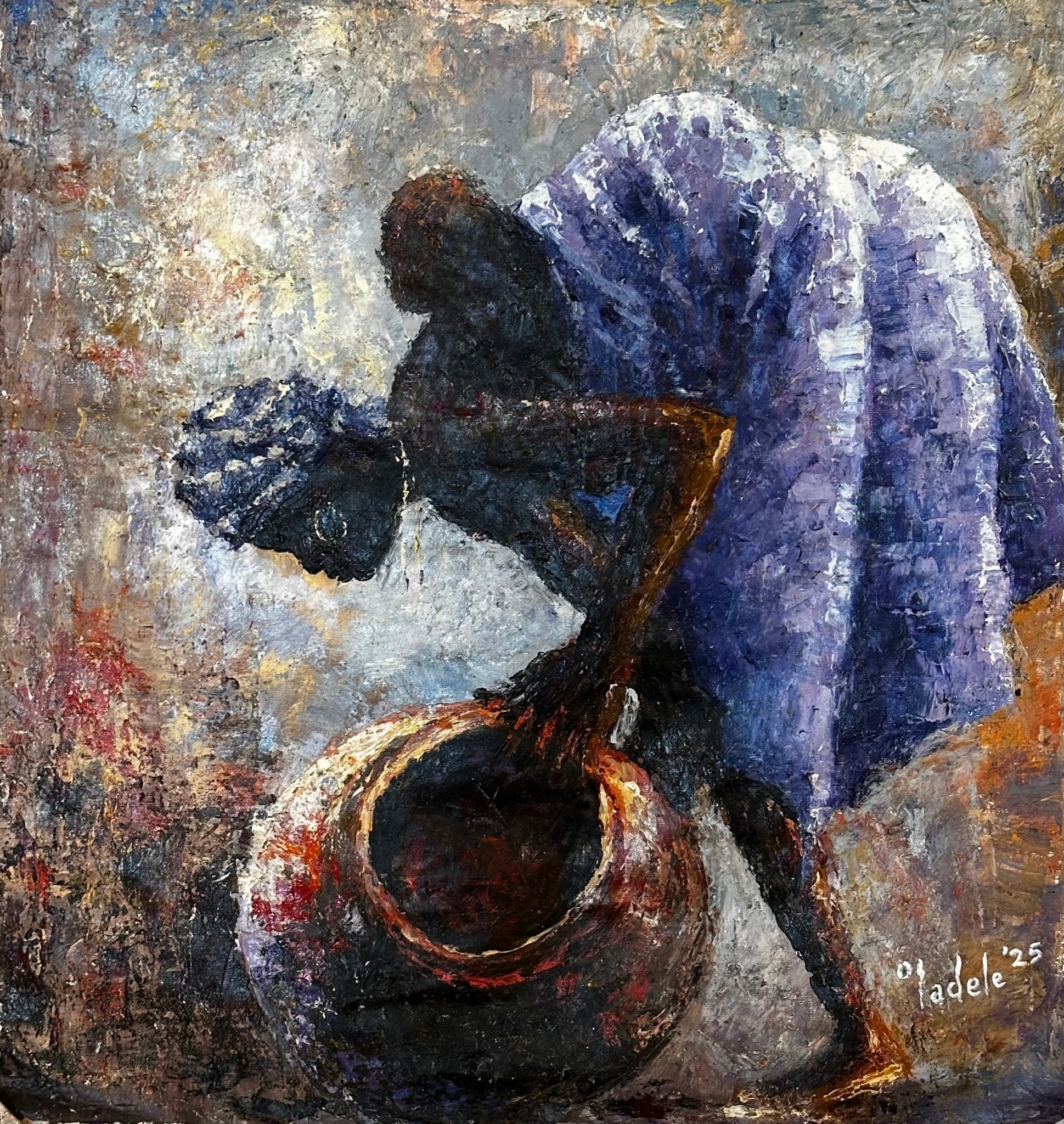 "A Mothers Work Is Never Done" - Bibianna African Art Collective