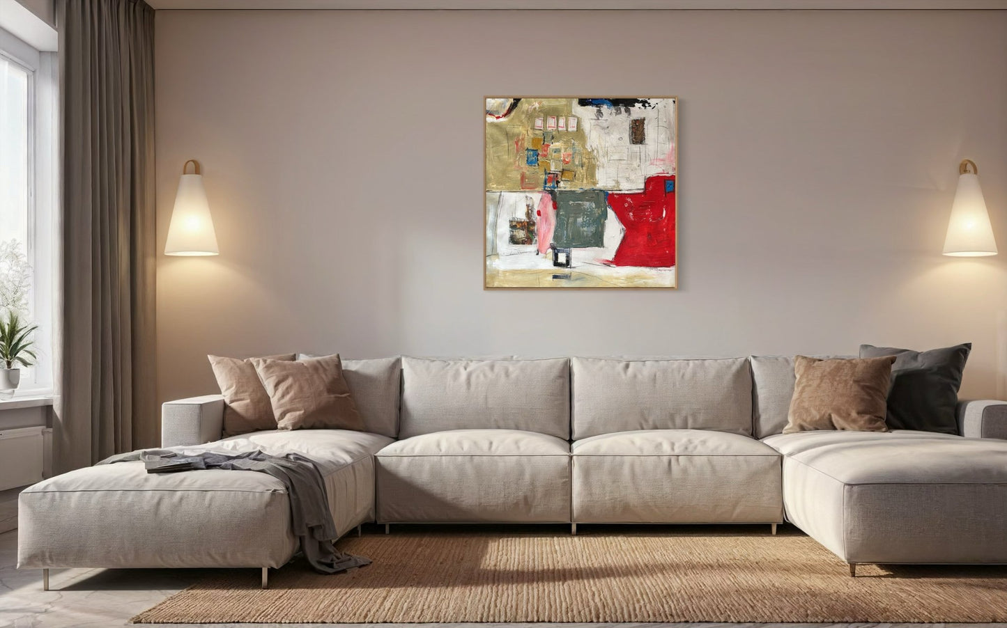 Abstract Painting - Bibianna African Art Collective