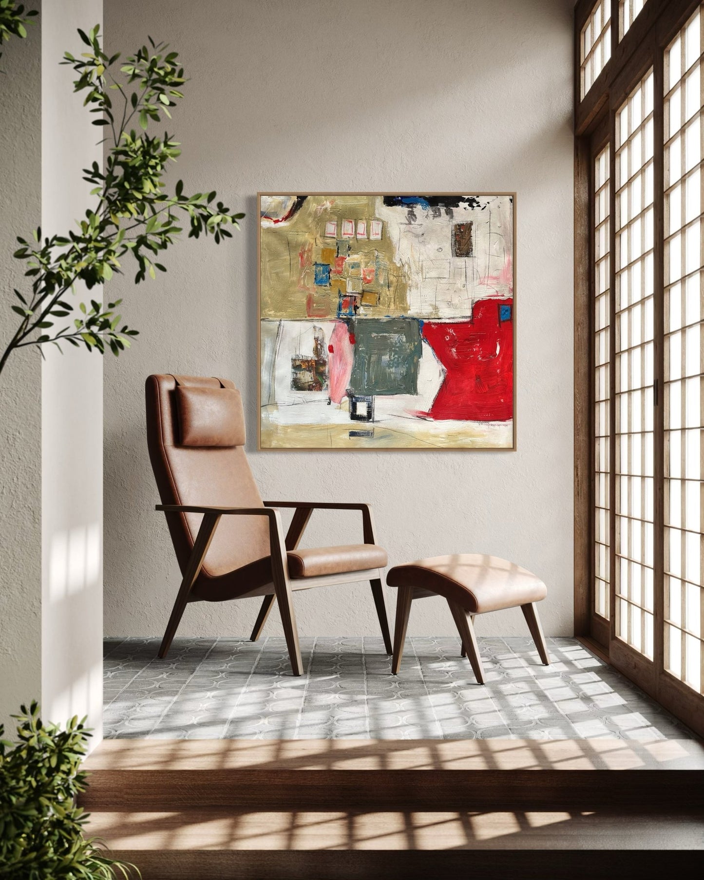 Abstract Painting - Bibianna African Art Collective