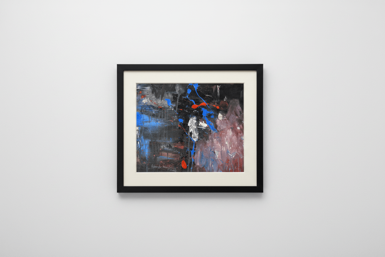 Abstract Painting By Kehinde Badmus - Bibianna African Art Collective