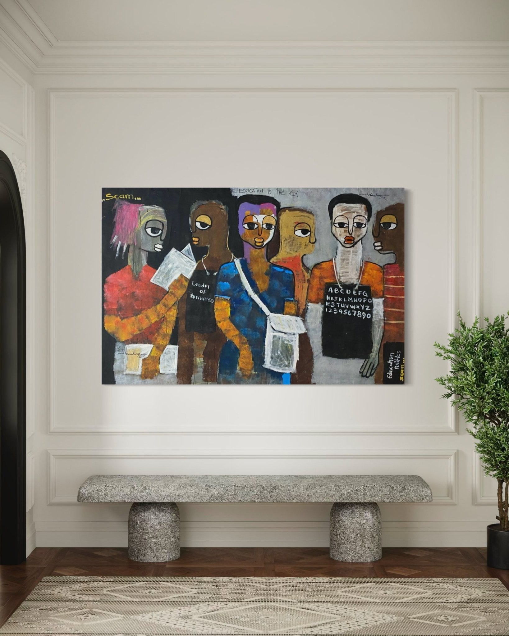 “Education and political scam in Africa” - Bibianna African Art Collective