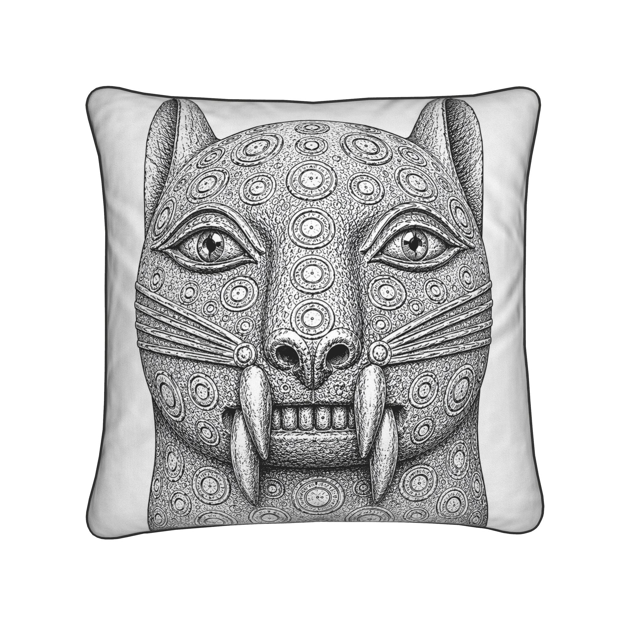 Ẹkpẹn Leopard Cushion — Benin Kingdom Collection - Bibianna African Art Collective