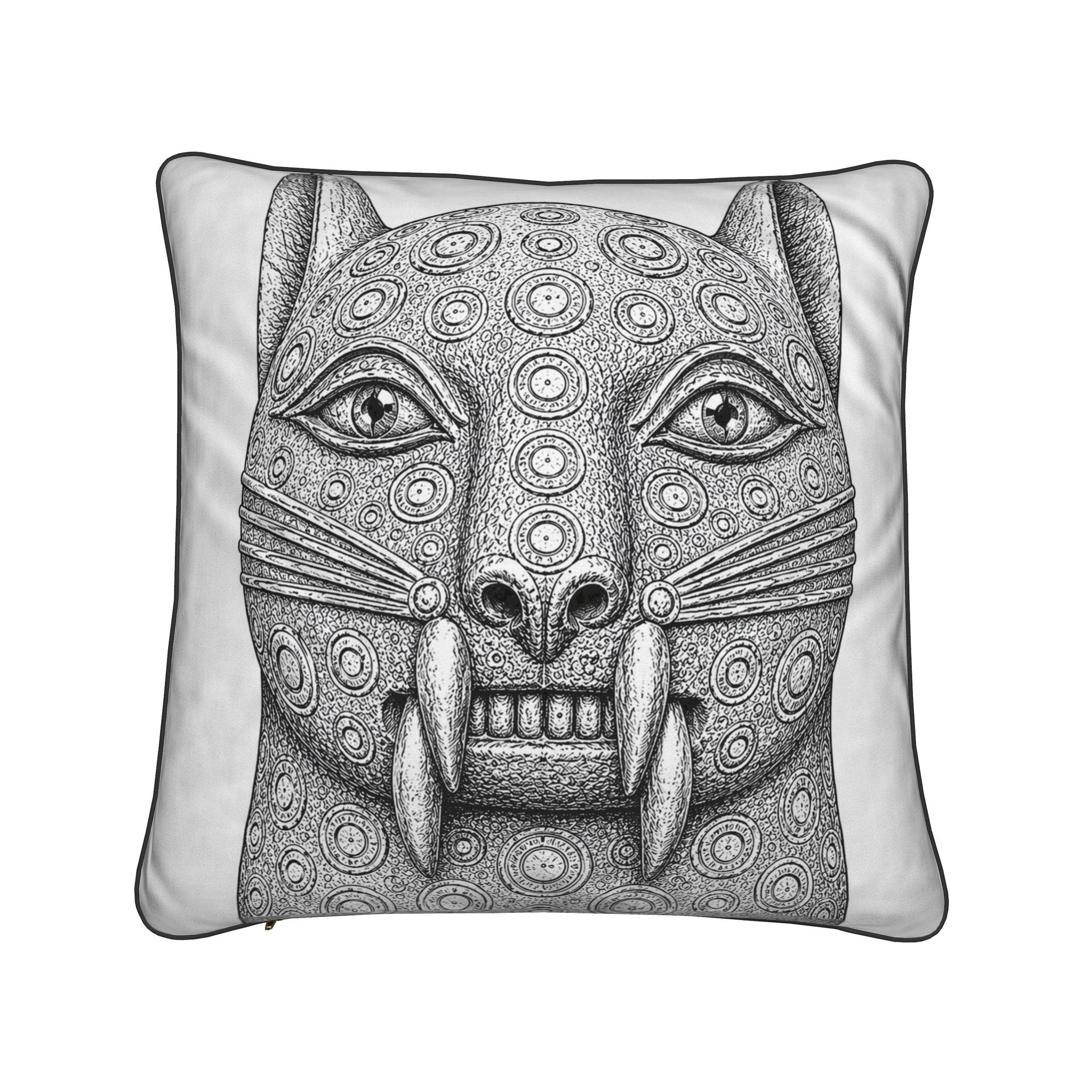 Ẹkpẹn Leopard Cushion — Benin Kingdom Collection - Bibianna African Art Collective