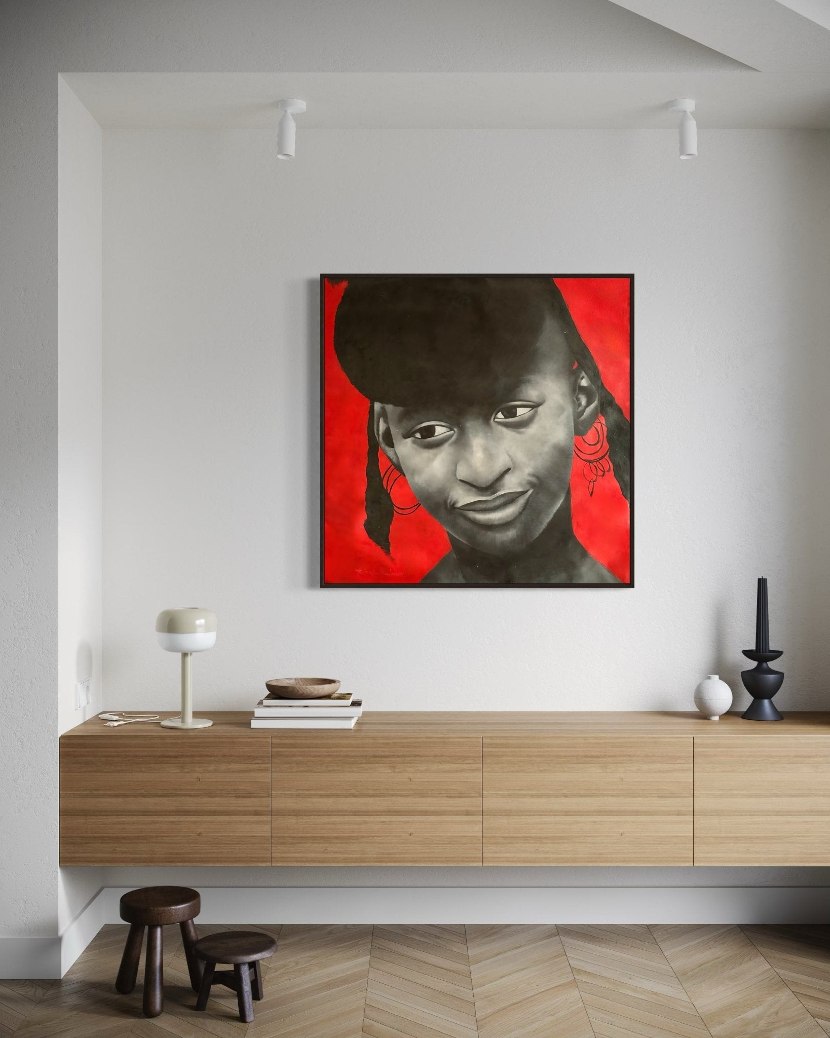 Fulani Girl. Original portrait by Kehinde Badmus - Bibianna African Art Collective