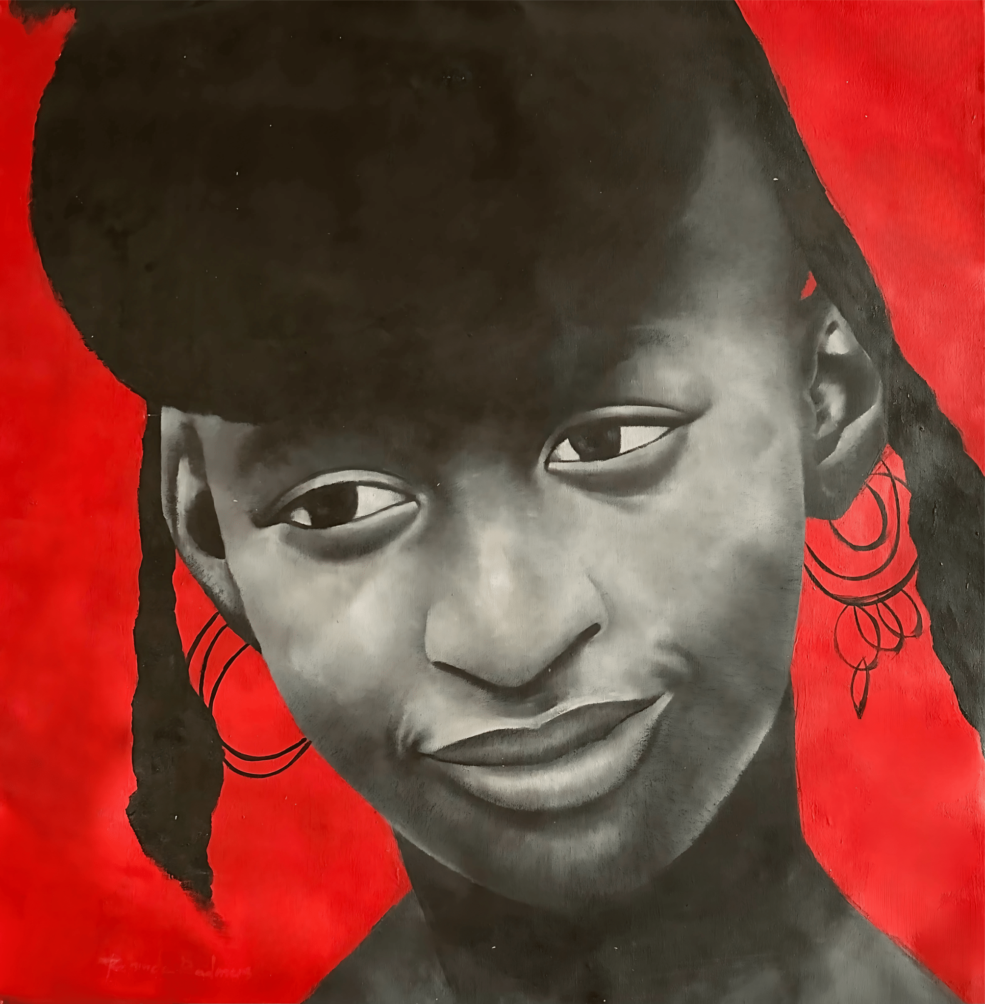 Fulani Girl. Original portrait by Kehinde Badmus - Bibianna African Art Collective