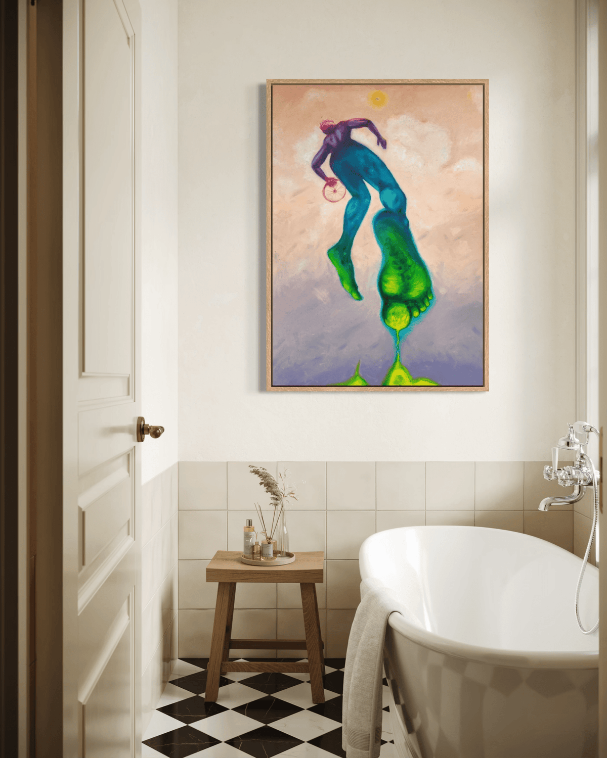 "Glory On My Feet" On Hold - Please Inquire Before Purchase. - Bibianna African Art Collective