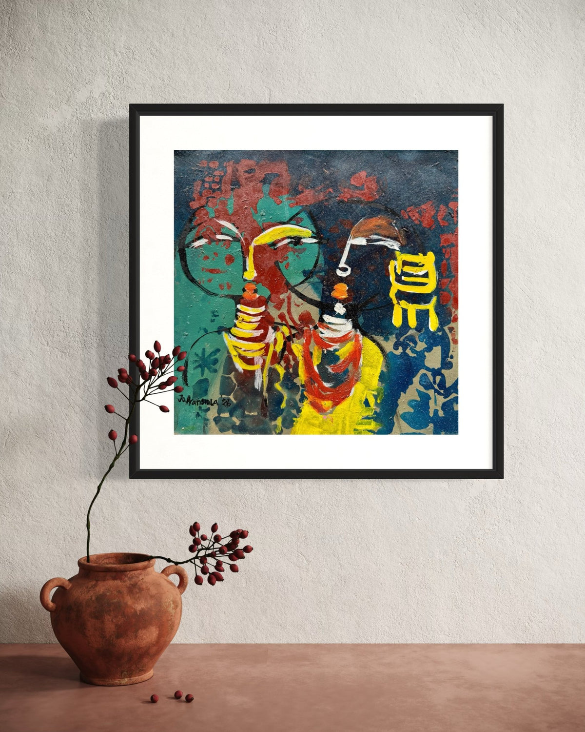 J.O. Aransiola — Works on Paper No. 1 - Bibianna African Art Collective
