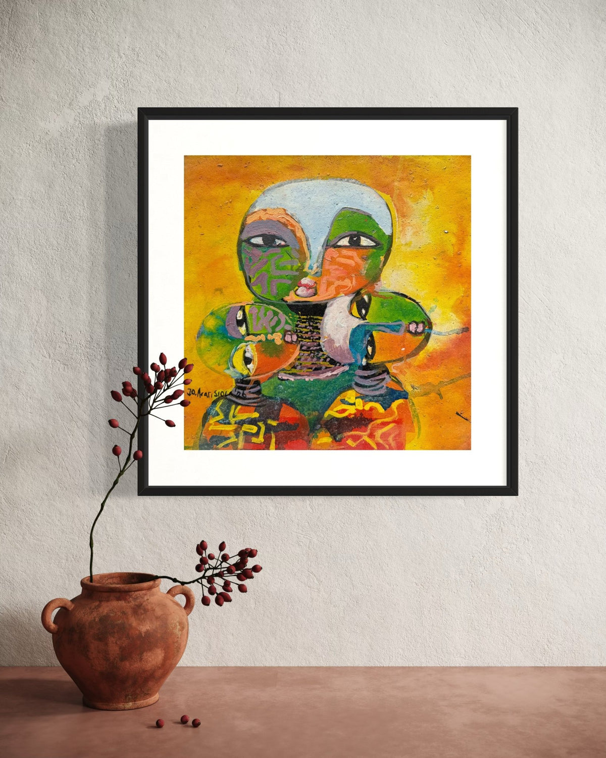 J.O. Aransiola — Works on Paper No. 3 - Bibianna African Art Collective