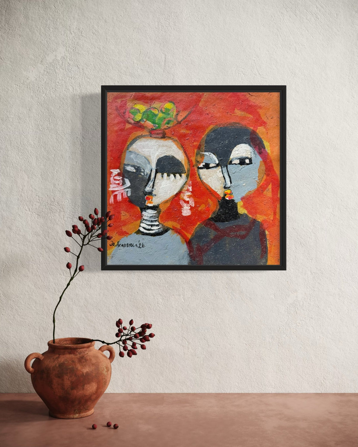 J.O. Aransiola — Works on Paper No. 9 - Bibianna African Art Collective