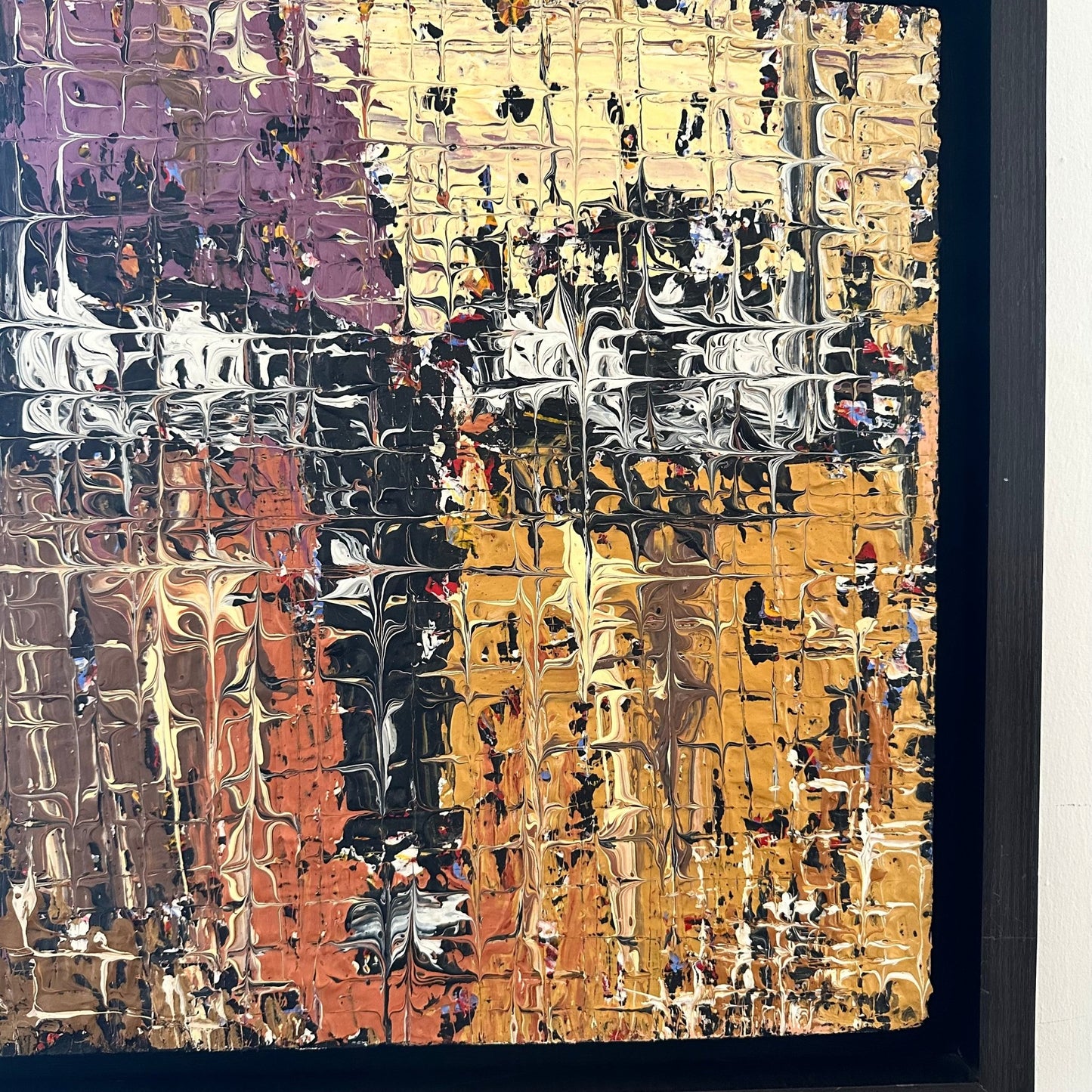 "Layers Of Good Fortune" Textured Abstract Series by Toyin Omolowo. - Bibianna African Art Collective