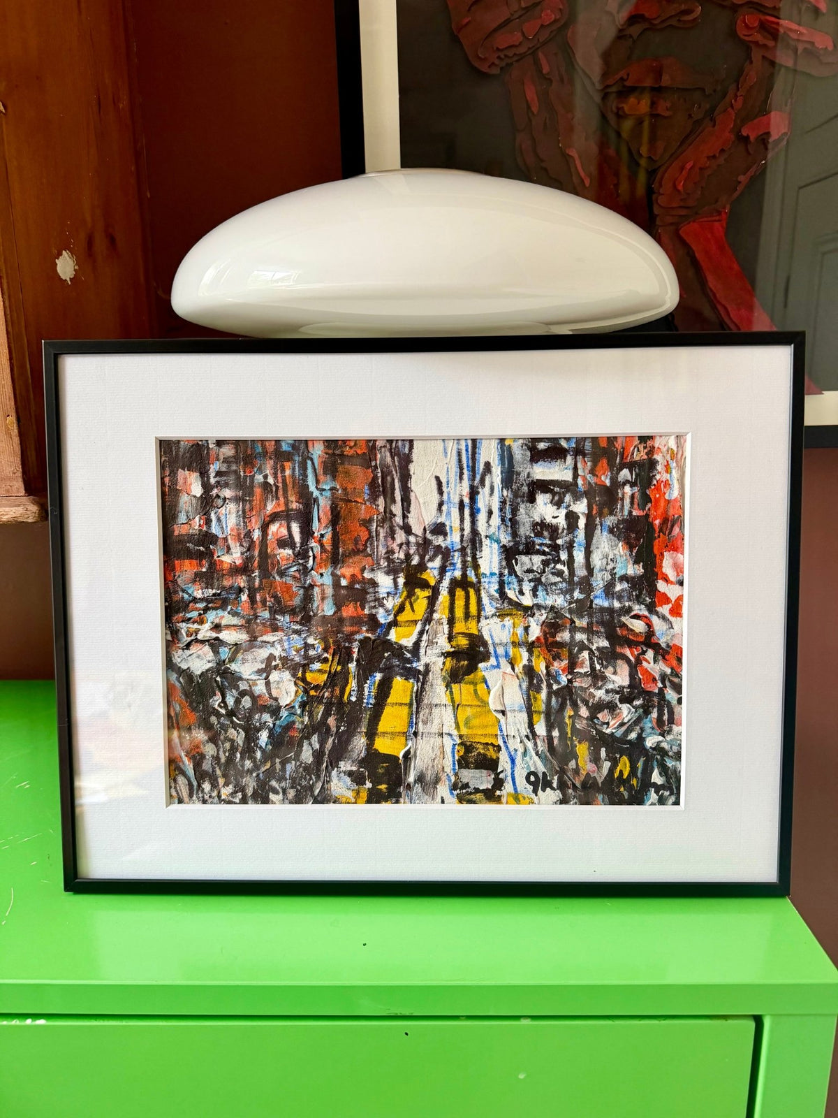 “Making Our Way Home" Mini series in Yellow & Rust by Akhile Ehiforia - Bibianna African Art Collective