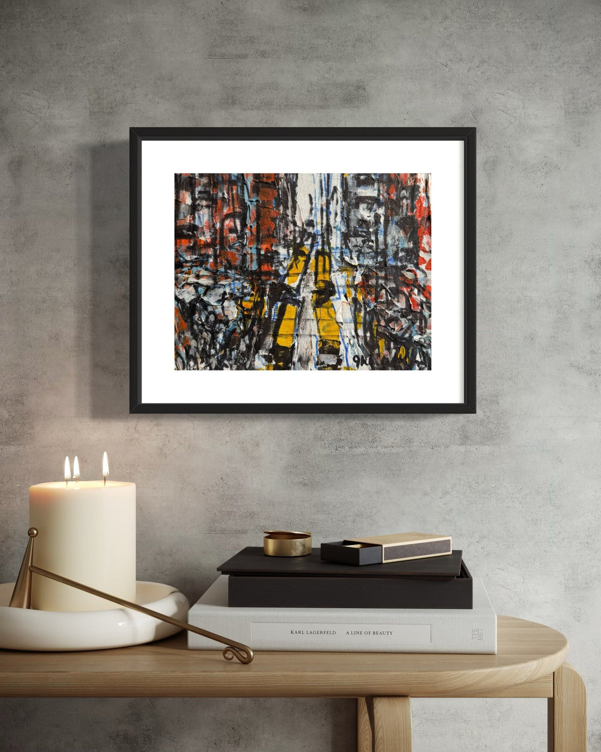“Making Our Way Home" Mini series in Yellow & Rust by Akhile Ehiforia - Bibianna African Art Collective