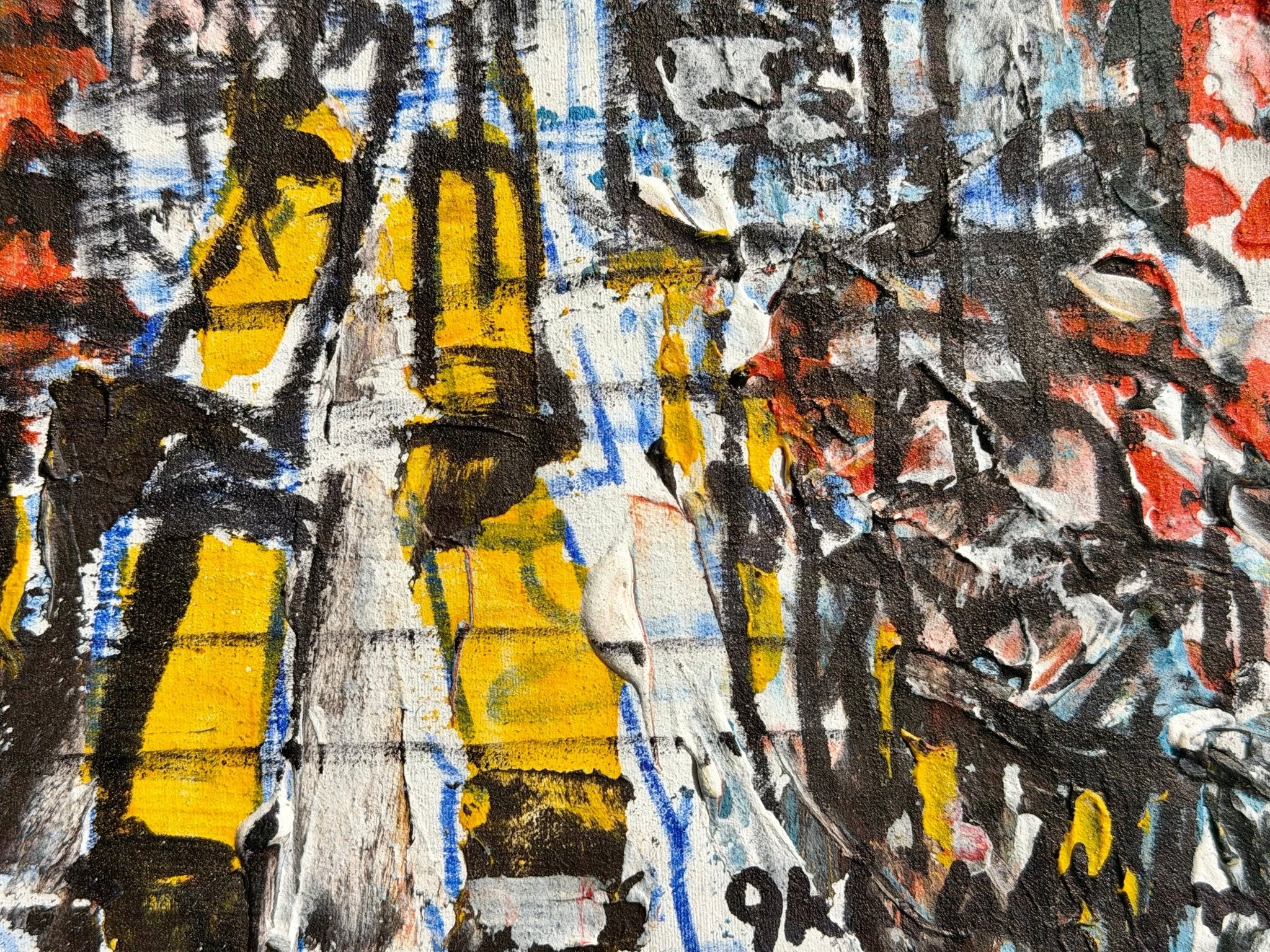 “Making Our Way Home" Mini series in Yellow & Rust by Akhile Ehiforia - Bibianna African Art Collective