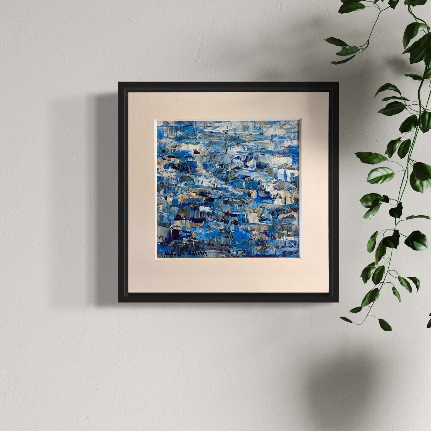 Miniature Abstract Landscape Kehinde Badmus - Bibianna African Art Collective