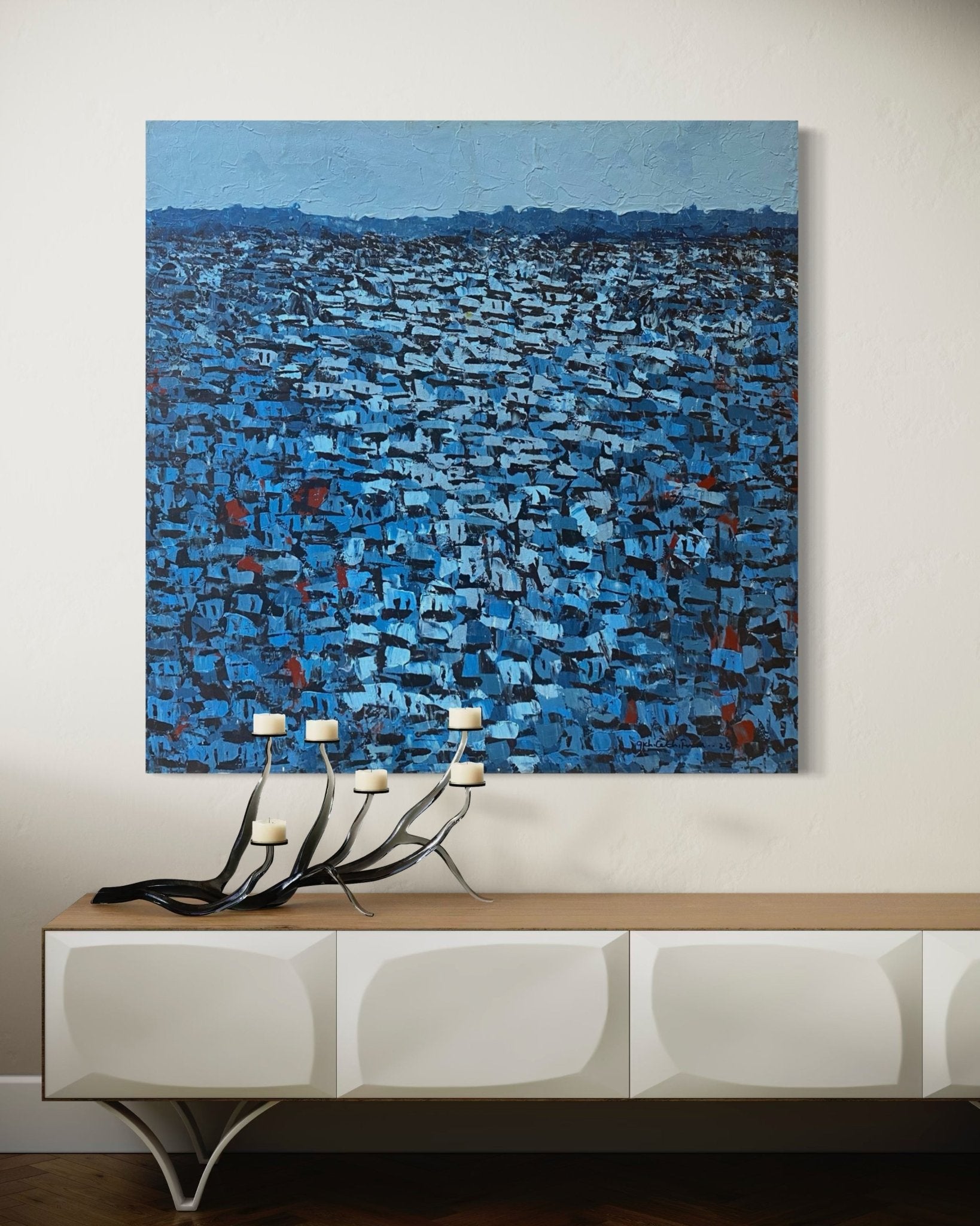 On hold - Please inquire via Email "Rooftops Series" - Bibianna African Art Collective