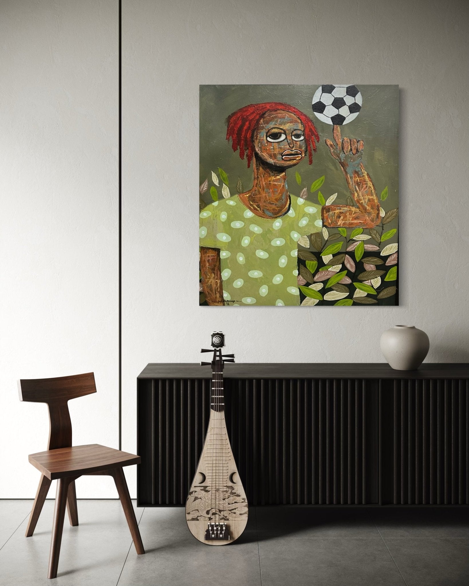 Original painting by Achike Anayo - Bibianna African Art Collective