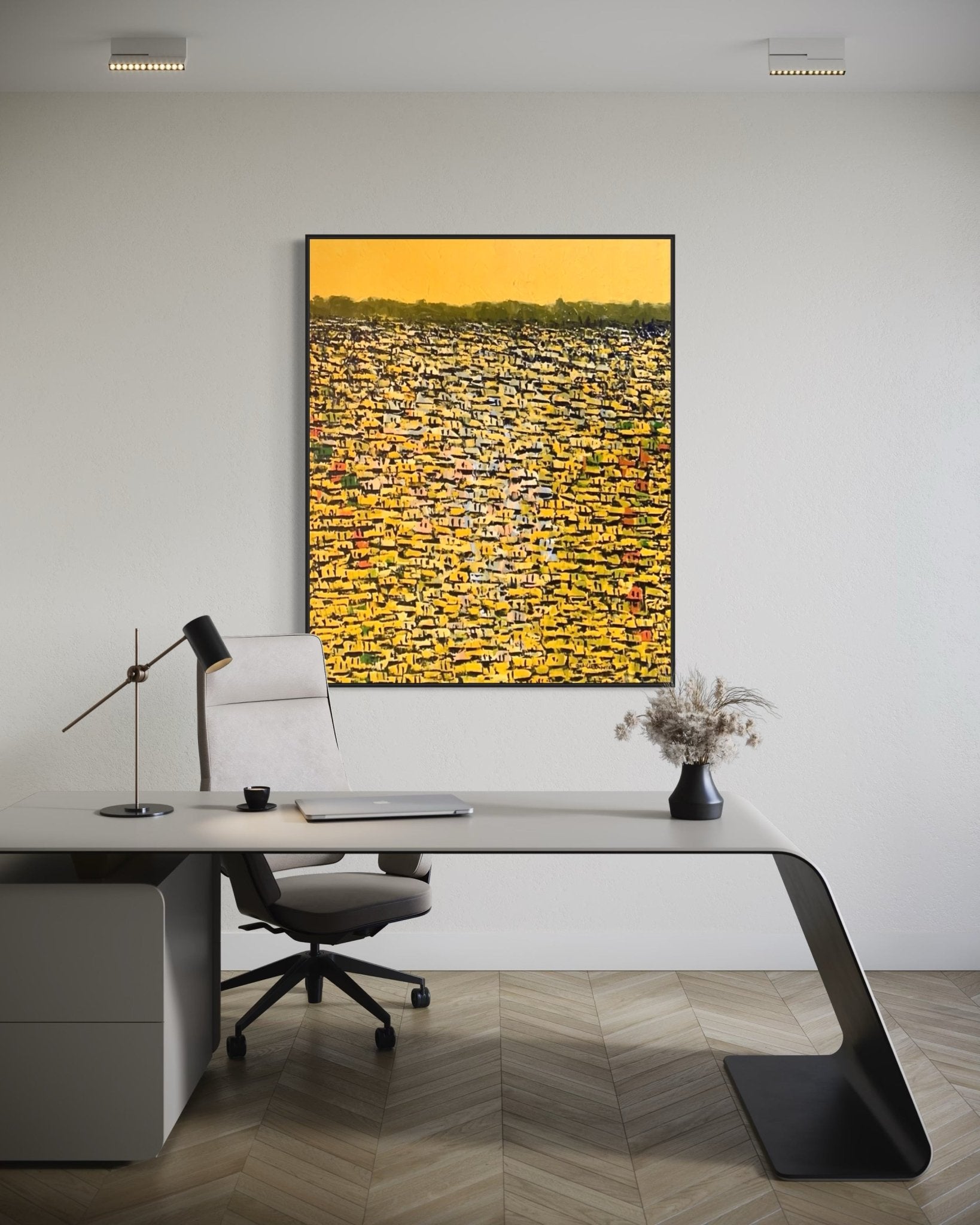 "Rooftops Series" By Akhile Ehiforia - Bibianna African Art Collective