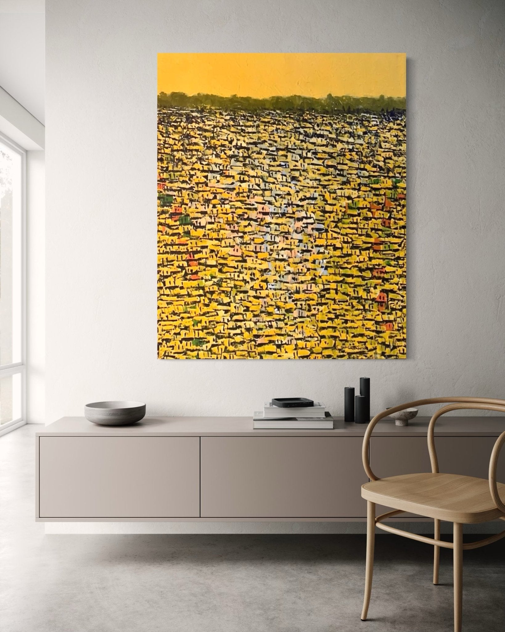 "Rooftops Series" By Akhile Ehiforia - Bibianna African Art Collective