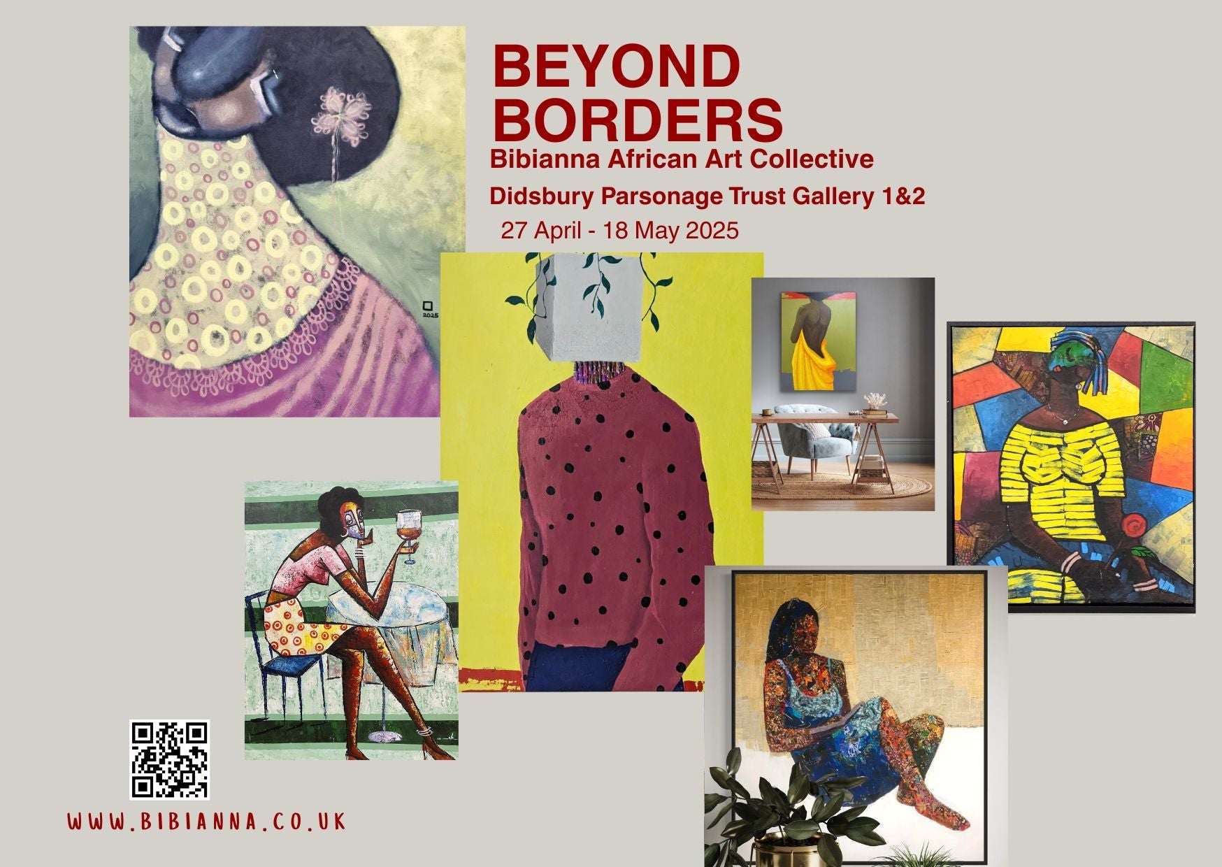 Bibianna Exhibits at Didsbury Parsonage Trust - April & May 2025 - Bibianna African Art Collective
