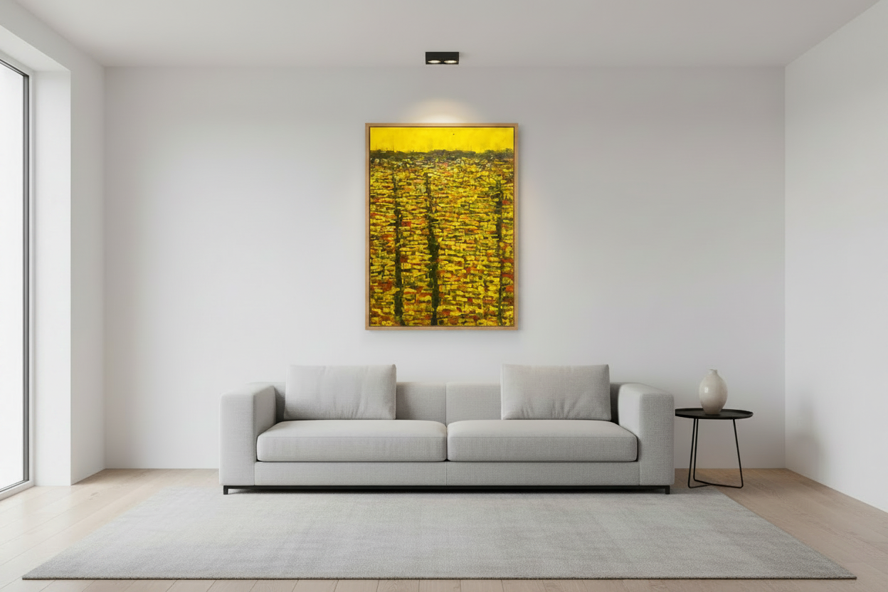 "Rooftops Series" in Yellow by Akhile Ehiforia