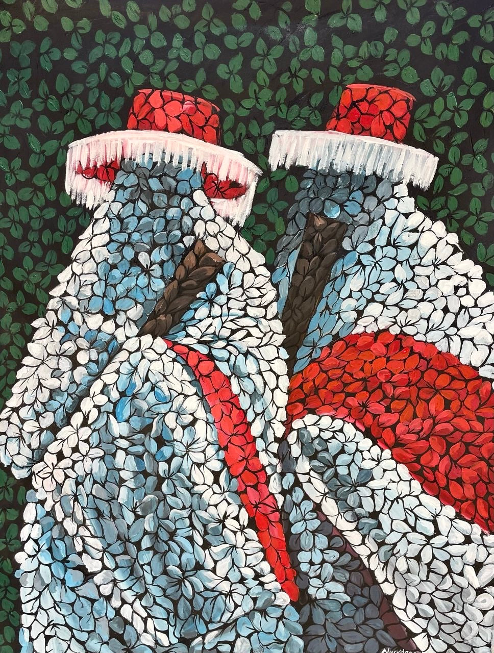 "Eyo Festival" Contemporary African Painting by Nurudeen