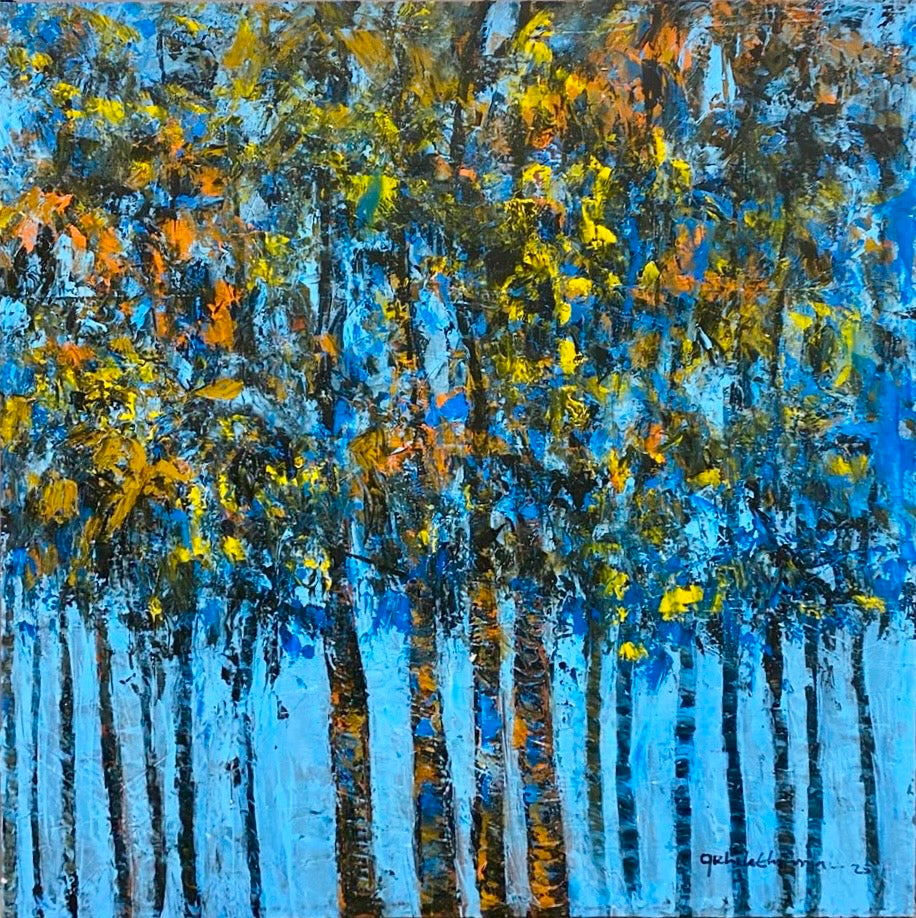 "Growth Series" in Blue by Akhile Ehiforia