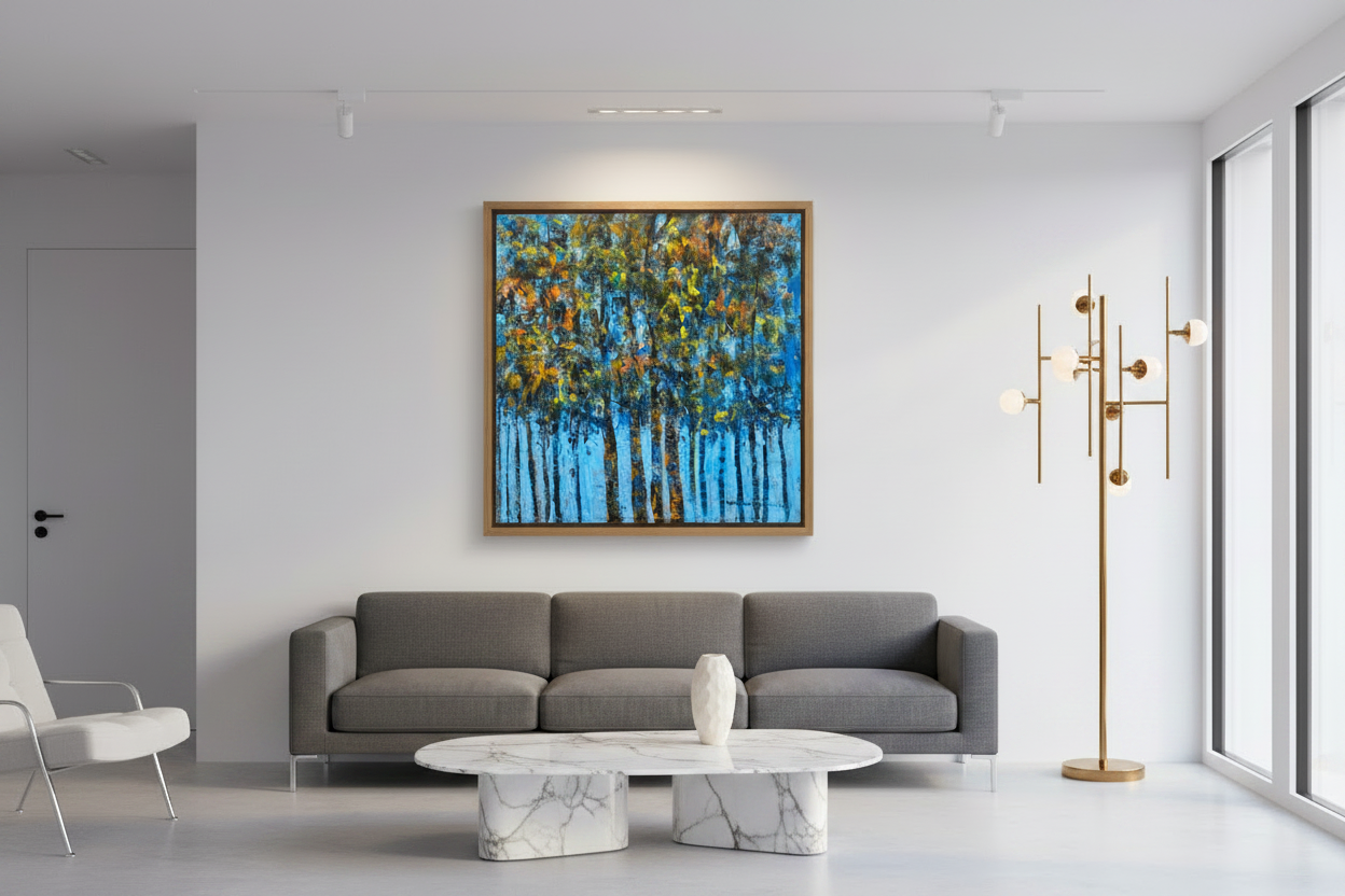 "Growth Series" in Blue by Akhile Ehiforia