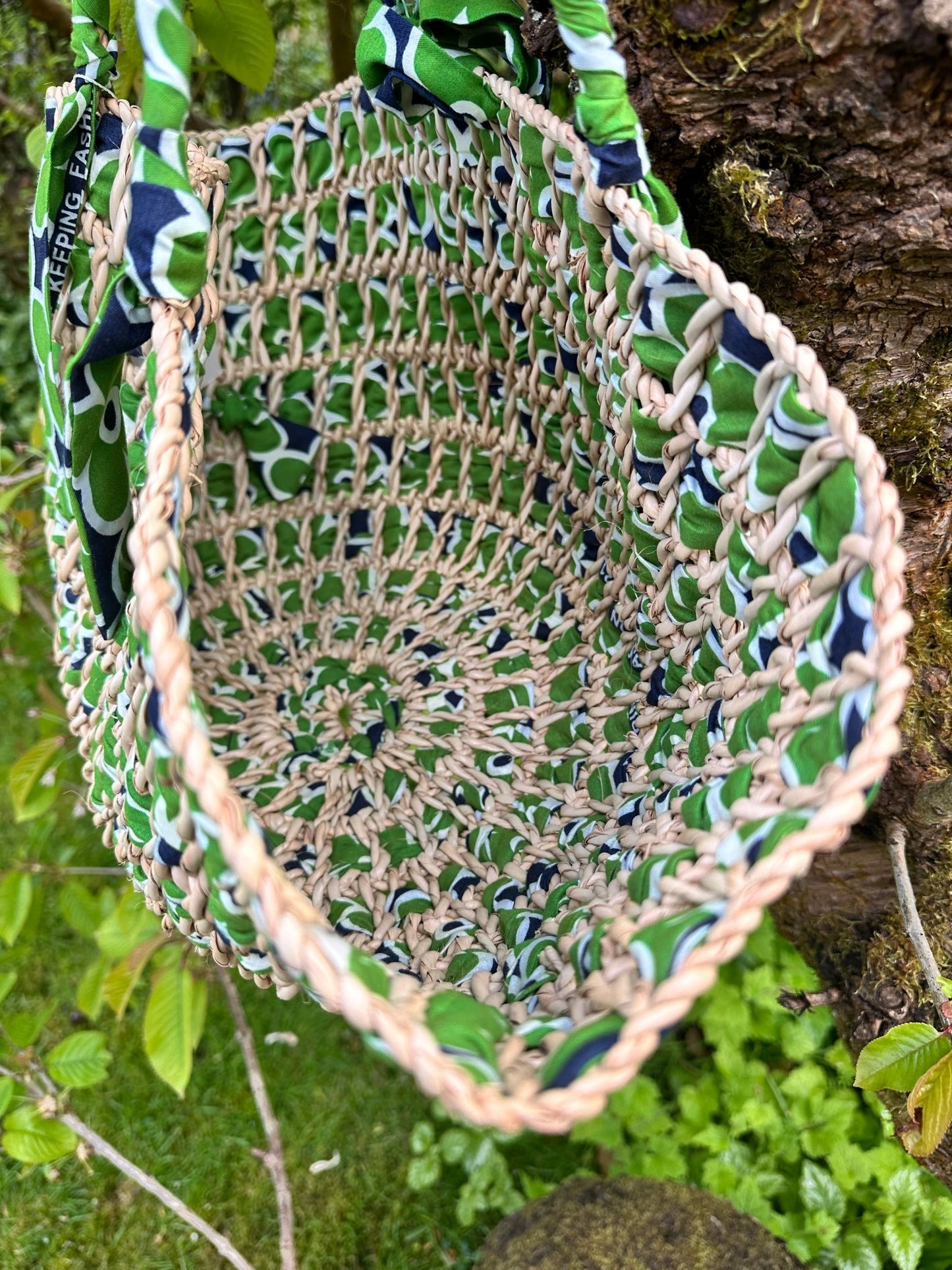 African Handwoven Raffia Basket - Bibianna African Art Collective