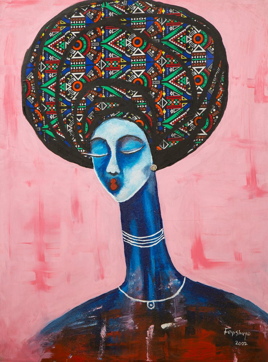 African Woman, Never Late to the Party - Bibianna African Art Collective