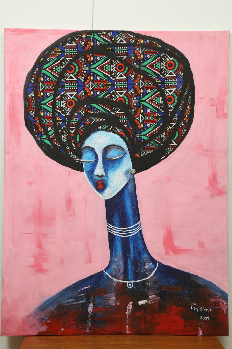 African Woman, Never Late to the Party - Bibianna African Art Collective