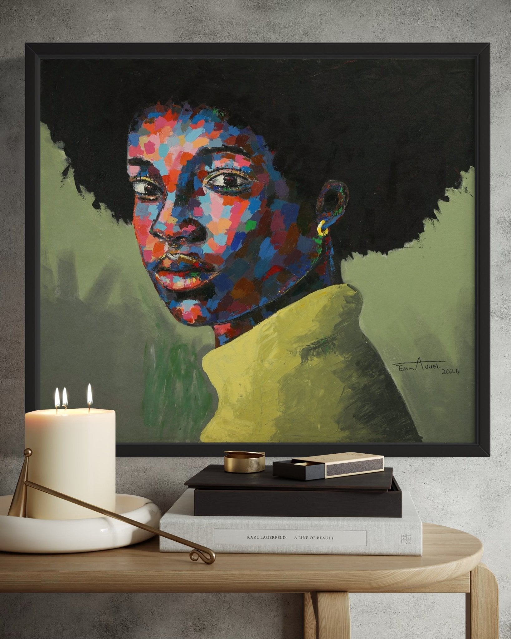 "Afro Beautiful" Framed Limited Prints - Bibianna African Art Collective