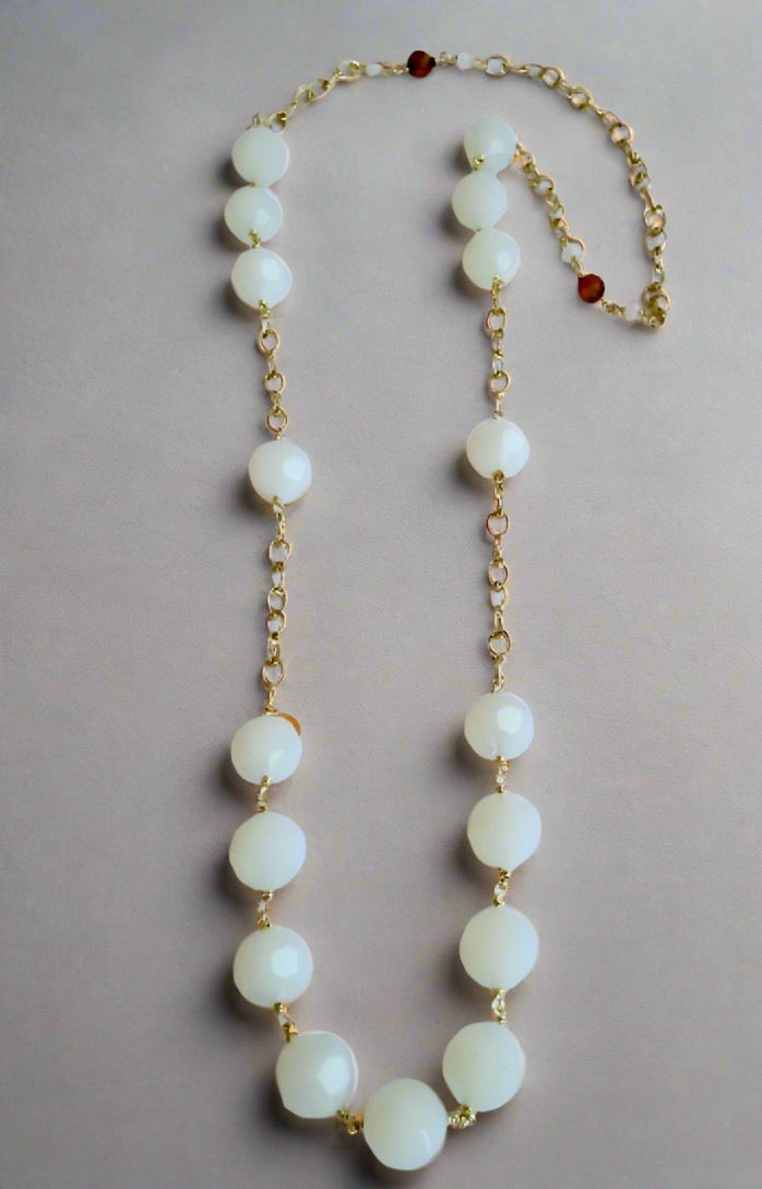 Ariaba Moonstone Drop Necklace - Bibianna African Art Collective