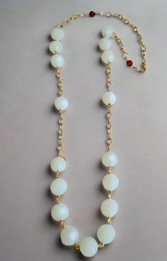 Ariaba Moonstone Drop Necklace - Bibianna African Art Collective