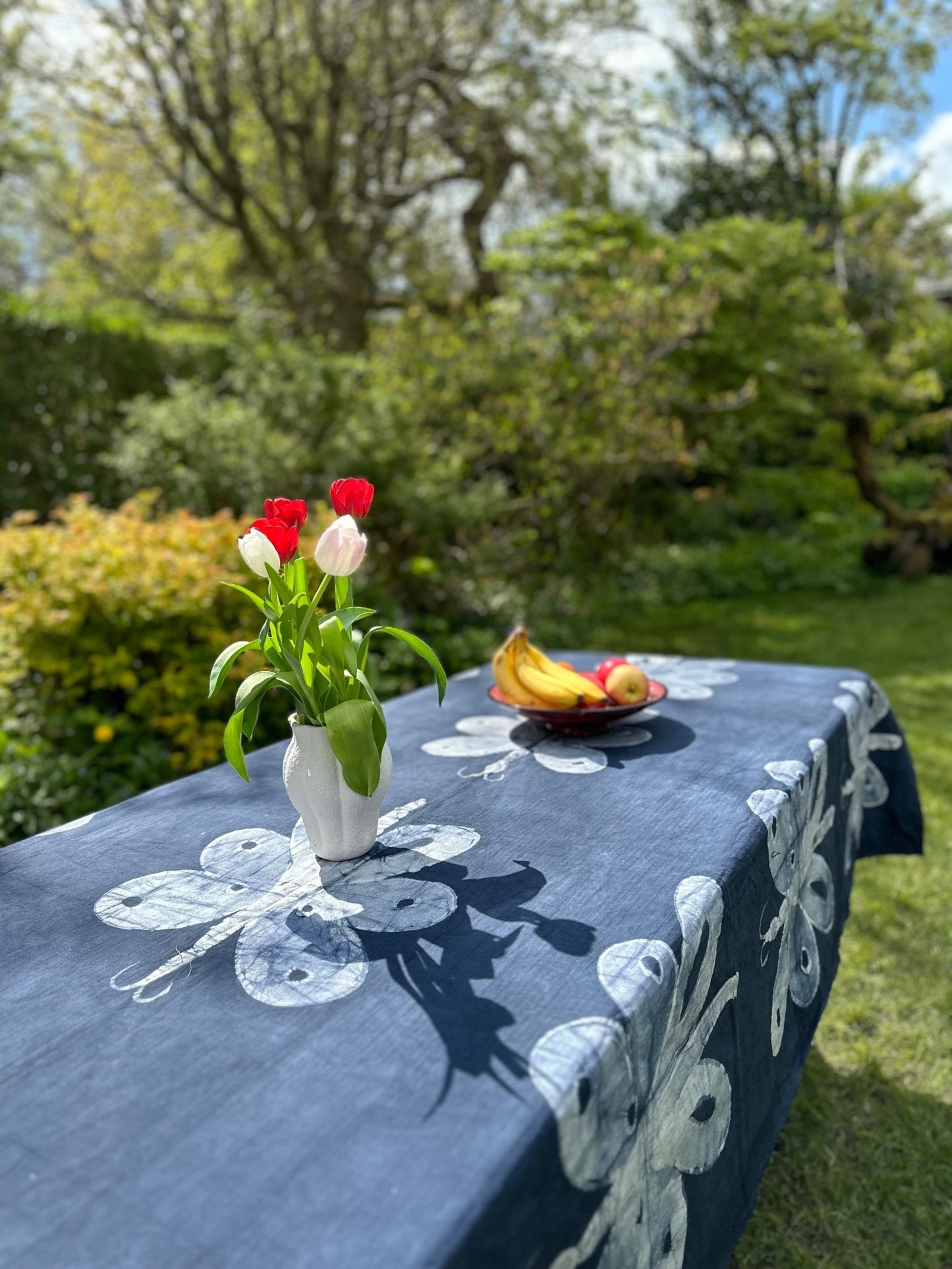 Batik Cotton Table Cloth - Odudu - Bibianna African Art Collective