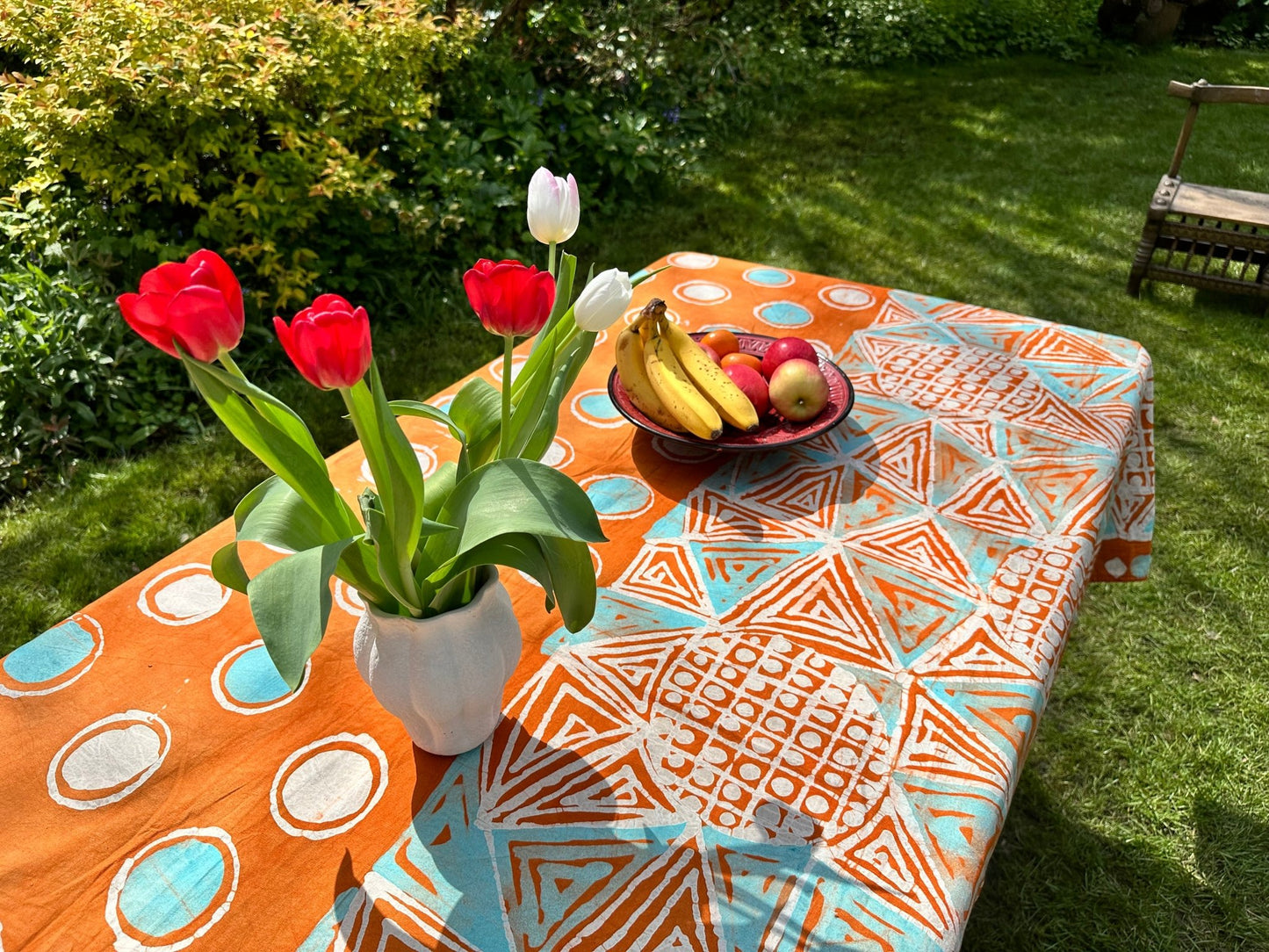 Batik Table Cloth - Èjima - Bibianna African Art Collective