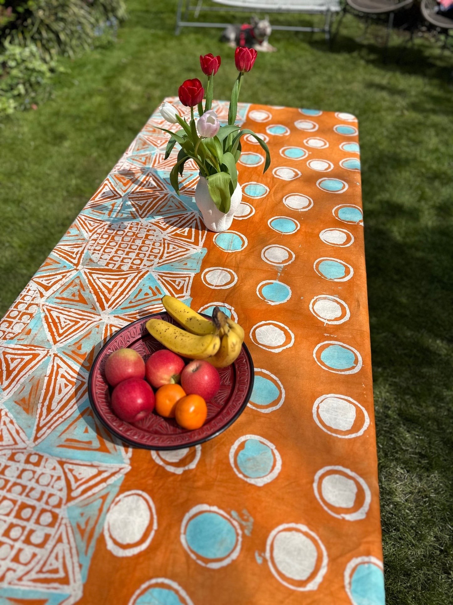 Batik Table Cloth - Èjima - Bibianna African Art Collective