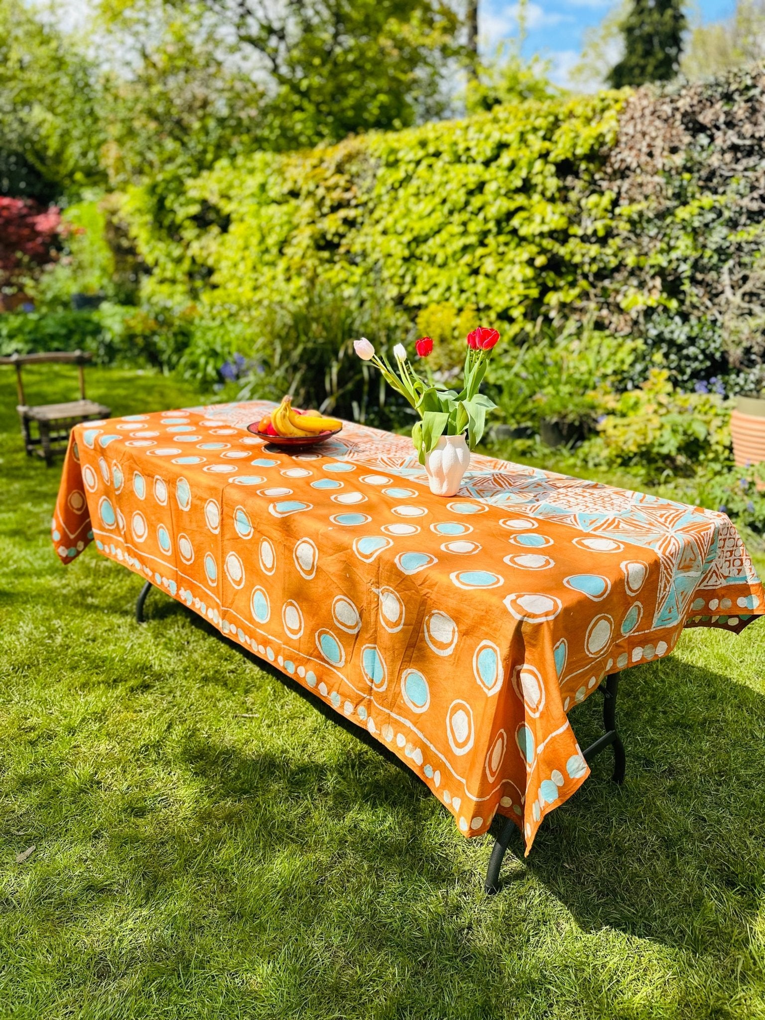 Batik Table Cloth - Èjima - Bibianna African Art Collective