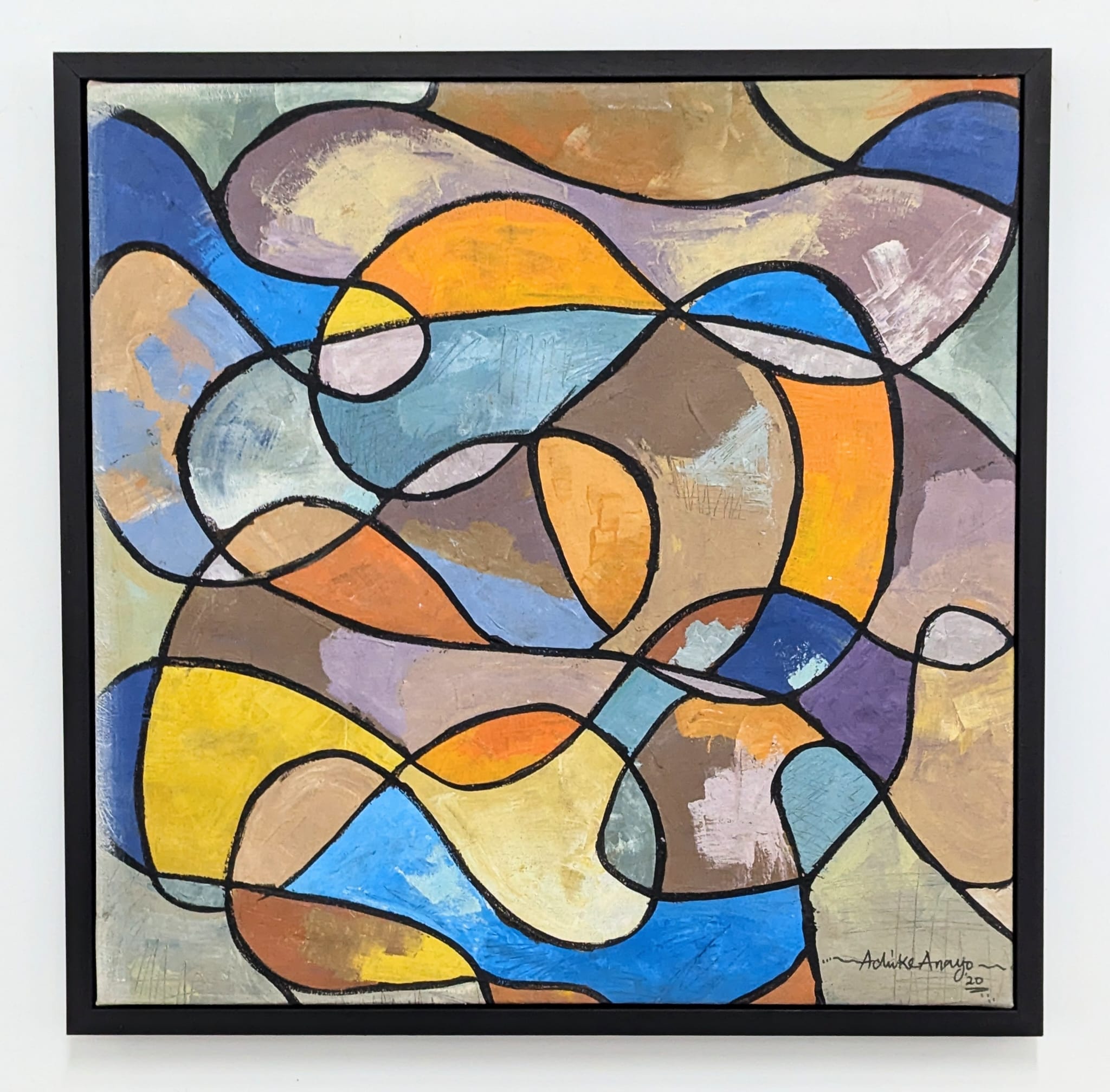 "Beauty Of Life" Abstract painting by Achike - Bibianna African Art Collective