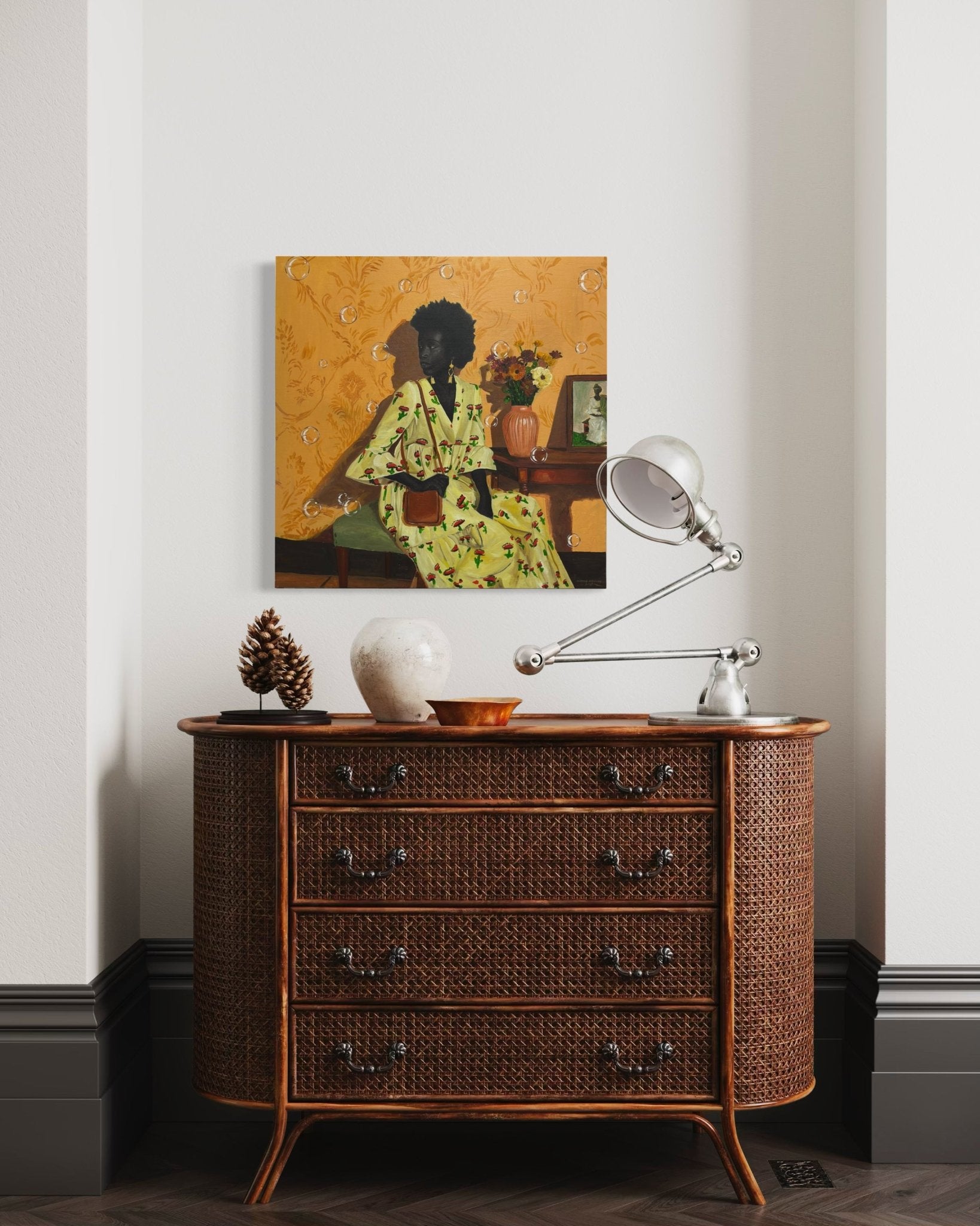 "Before The Moment Breaks" 76 x 76cm - Bibianna African Art Collective