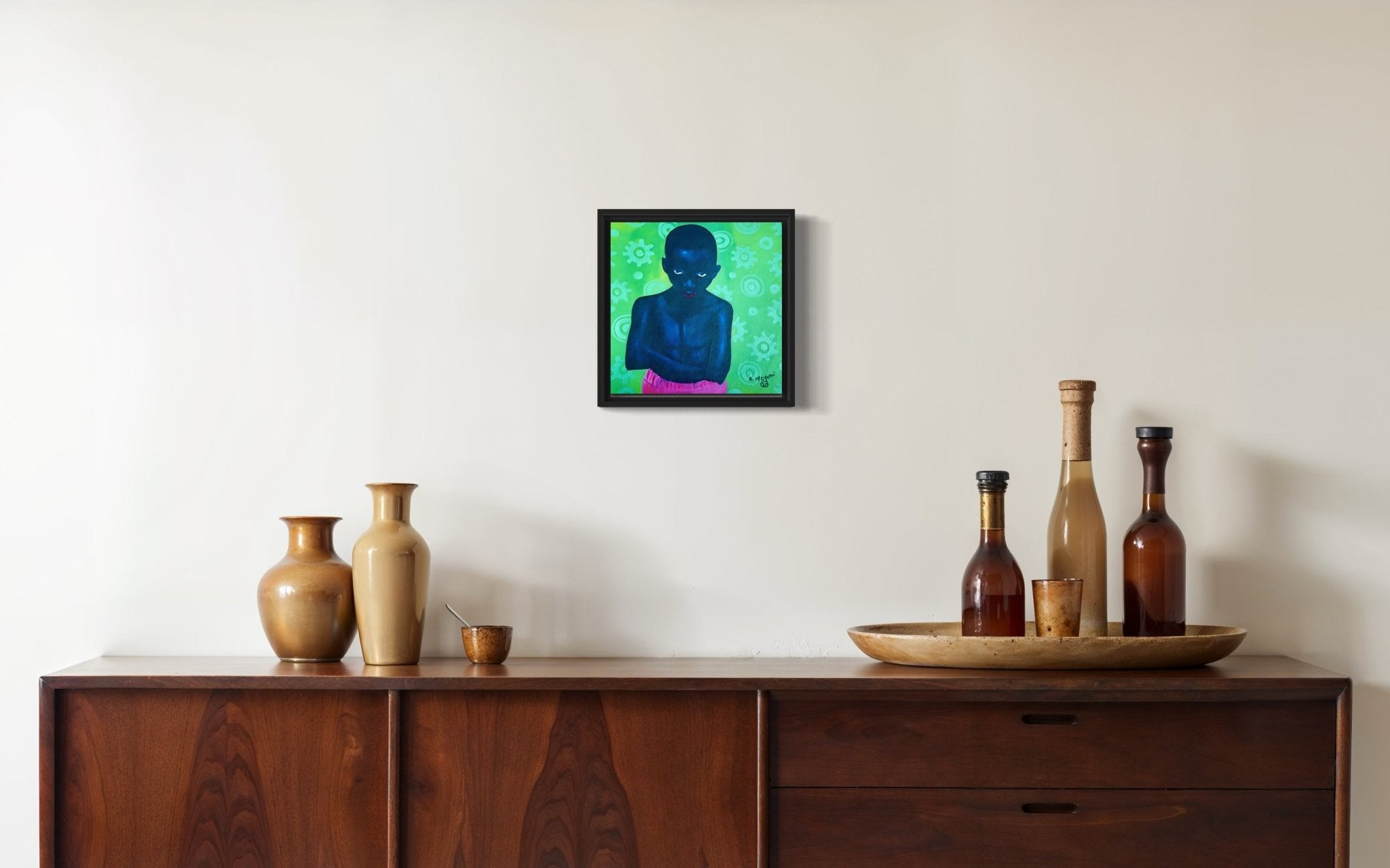 "Boy In Pink Shorts" - Bibianna African Art Collective