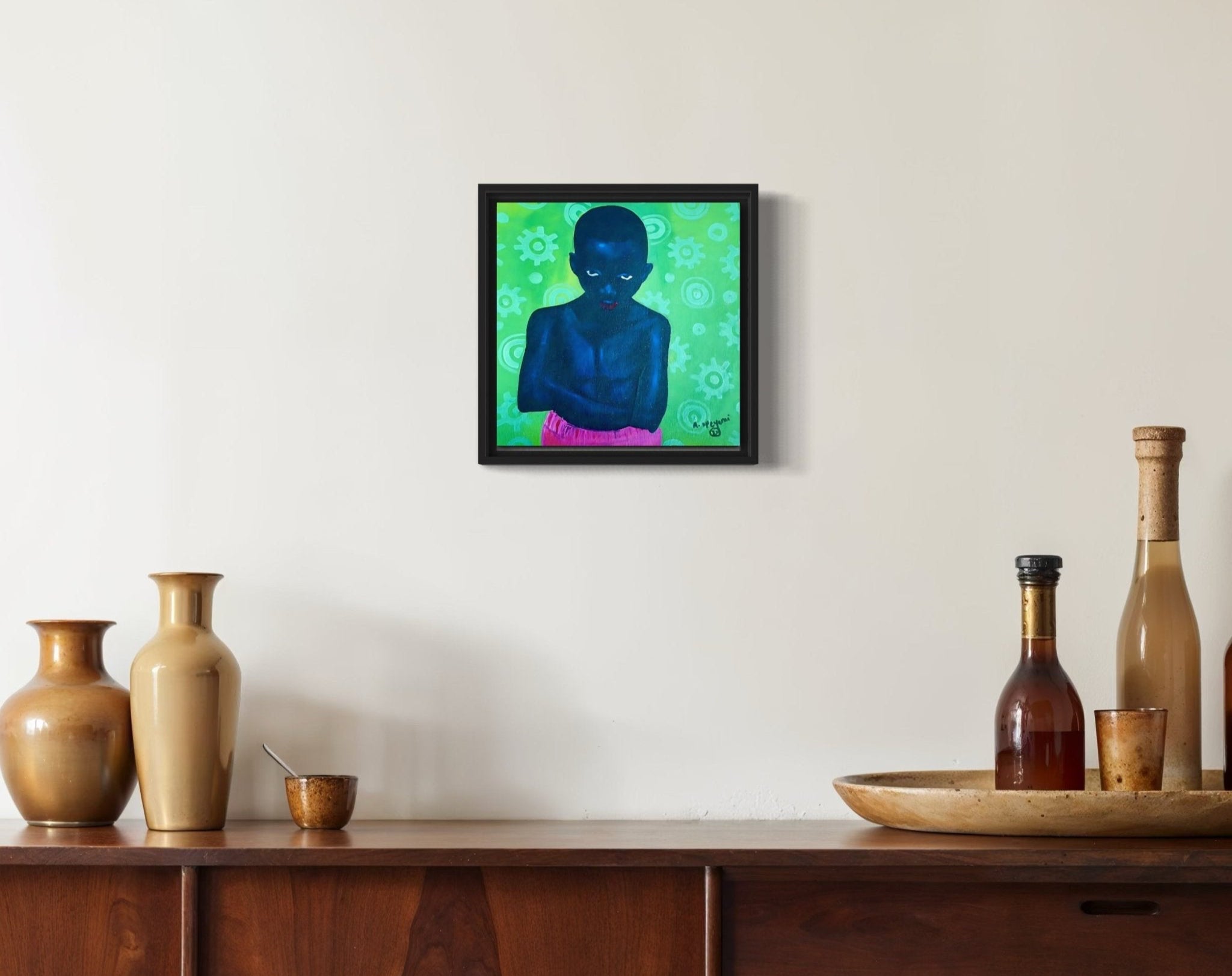 "Boy In Pink Shorts" - Bibianna African Art Collective