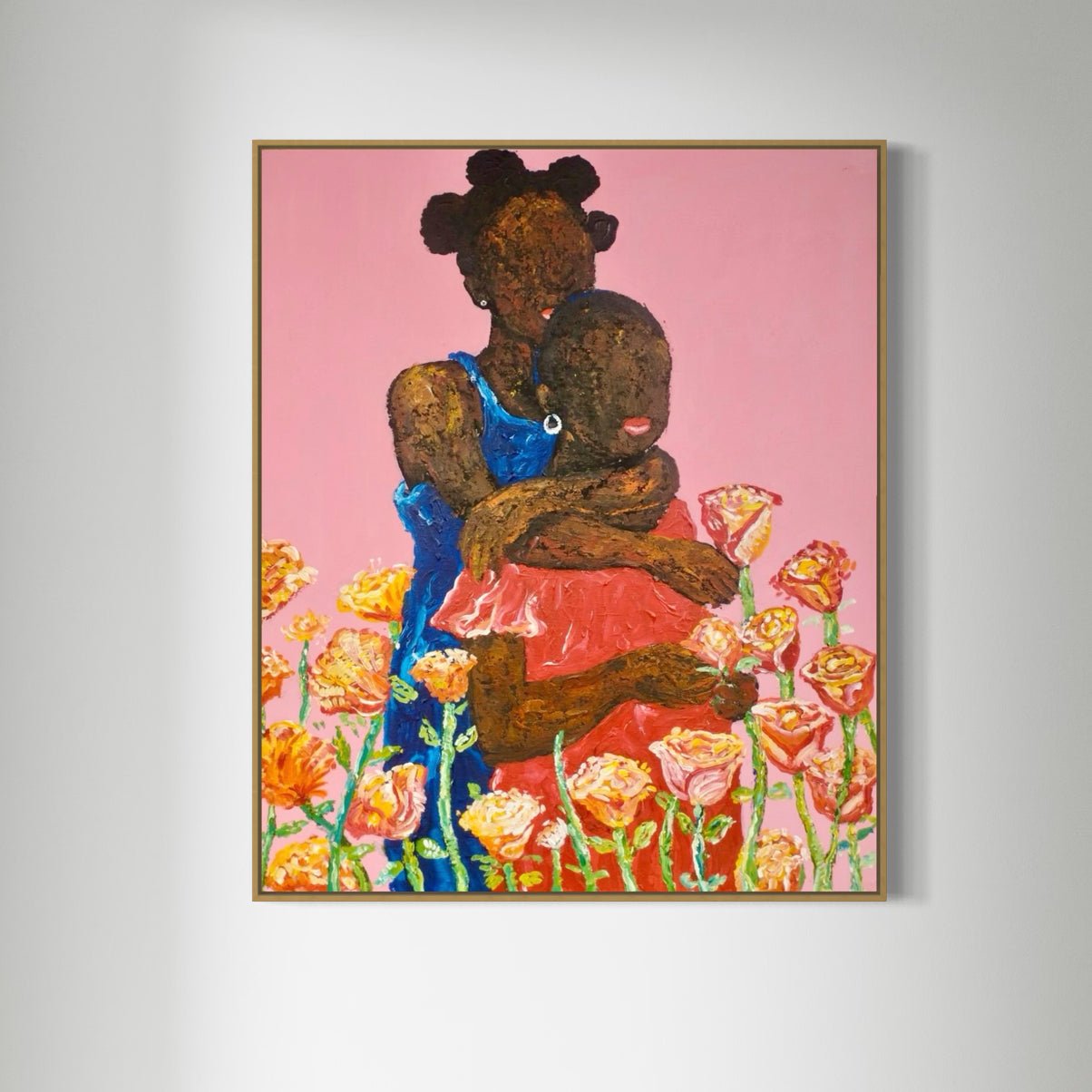 Companion. Acrylic on Canvas - Bibianna African Art Collective