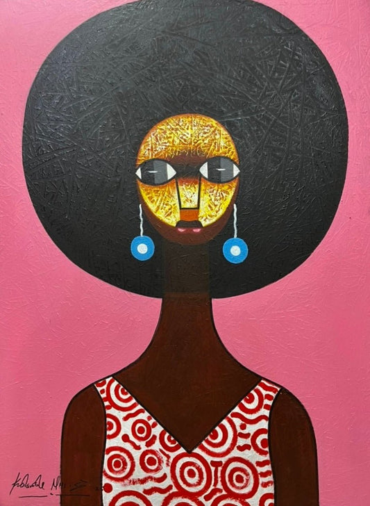 Contemporary Figurative painting by Niyi - Bibianna African Art Collective