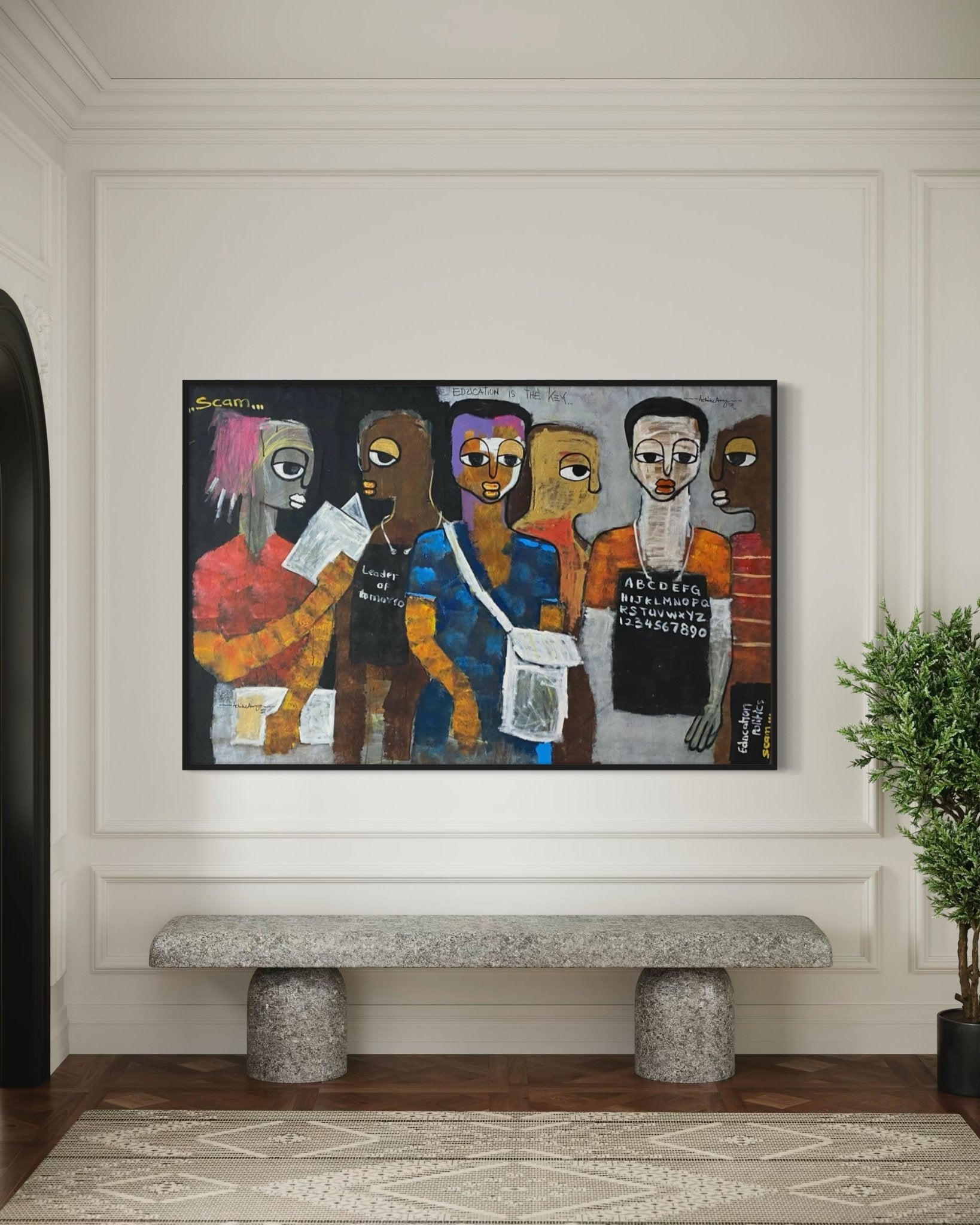 “Education and political scam in Africa” - Bibianna African Art Collective