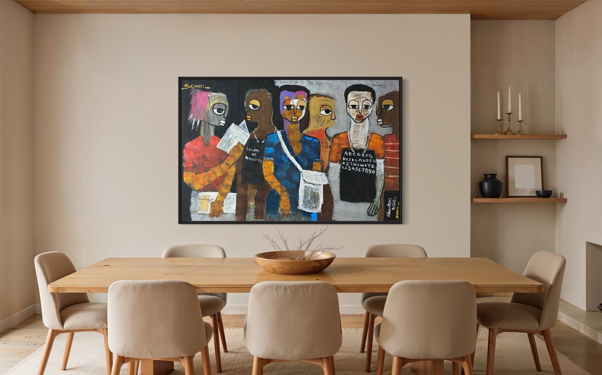 “Education and political scam in Africa” - Bibianna African Art Collective